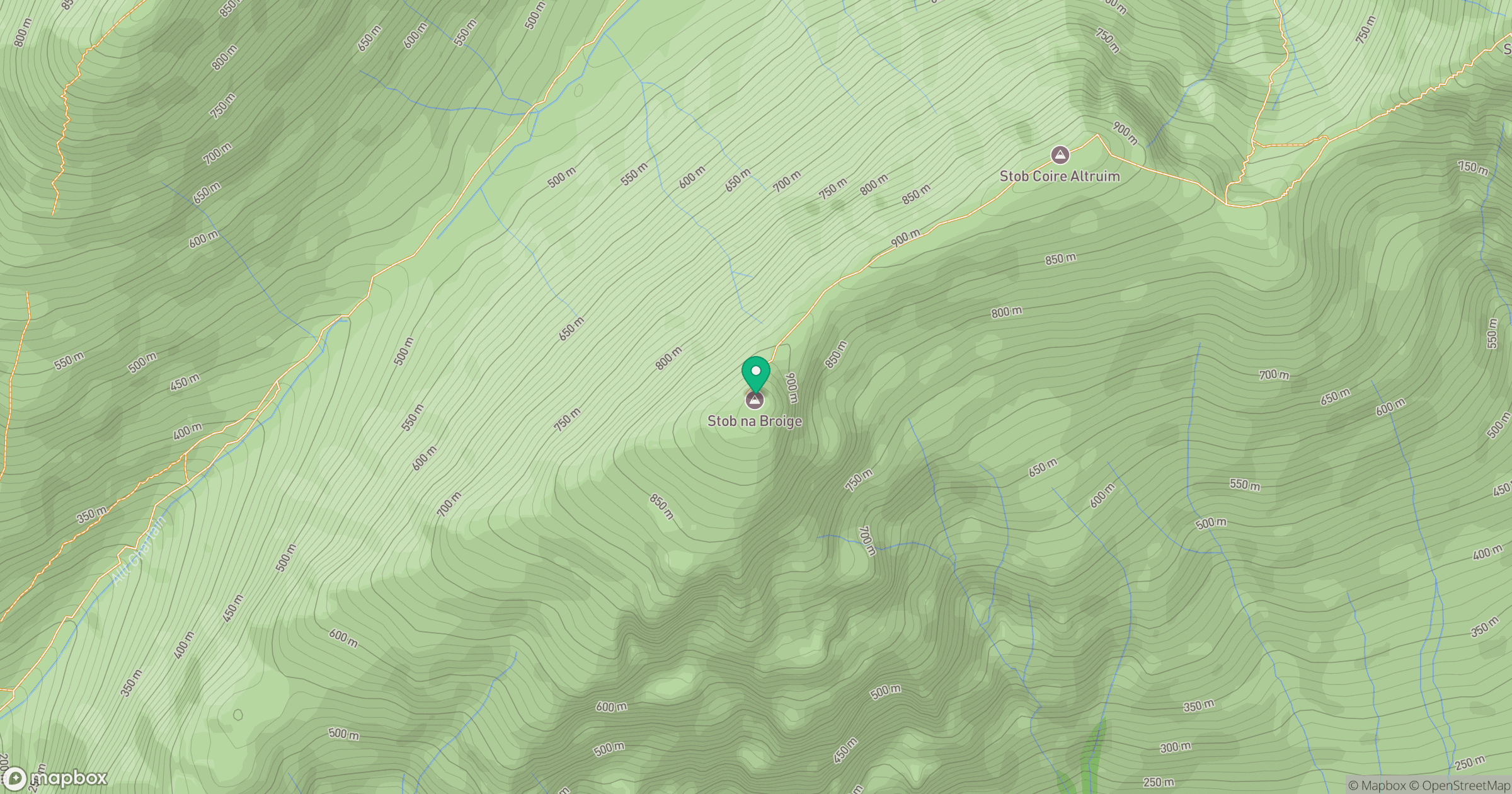 Buachaille Etive Mor - Stob na Broige location map