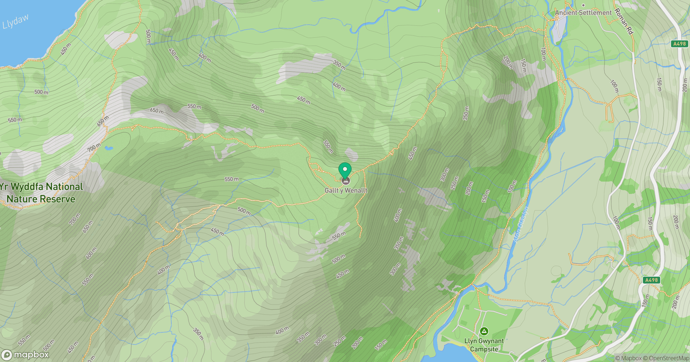 Gallt y Wenallt location map