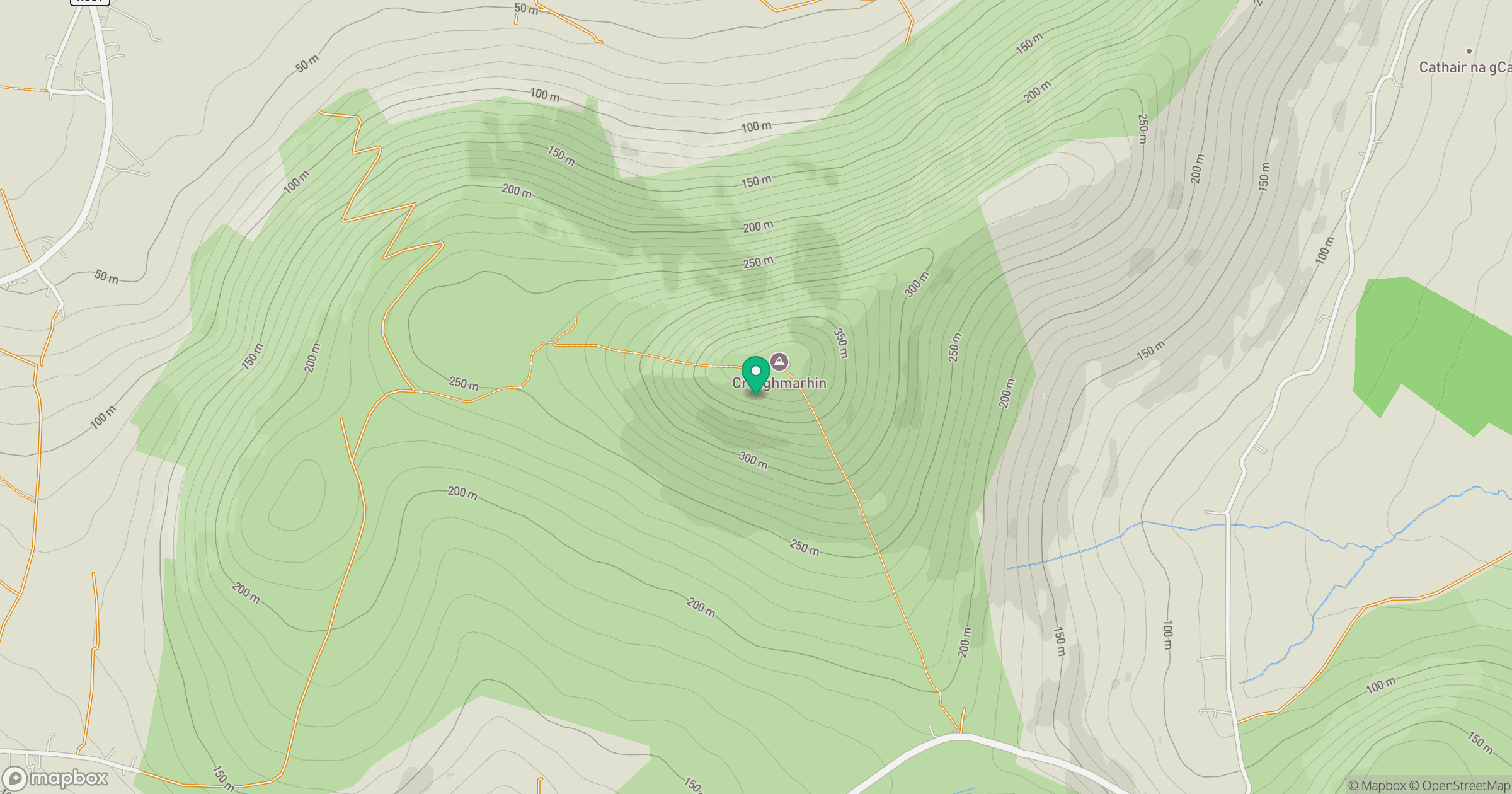 Cruach Mharthain [Croaghmarhin] location map