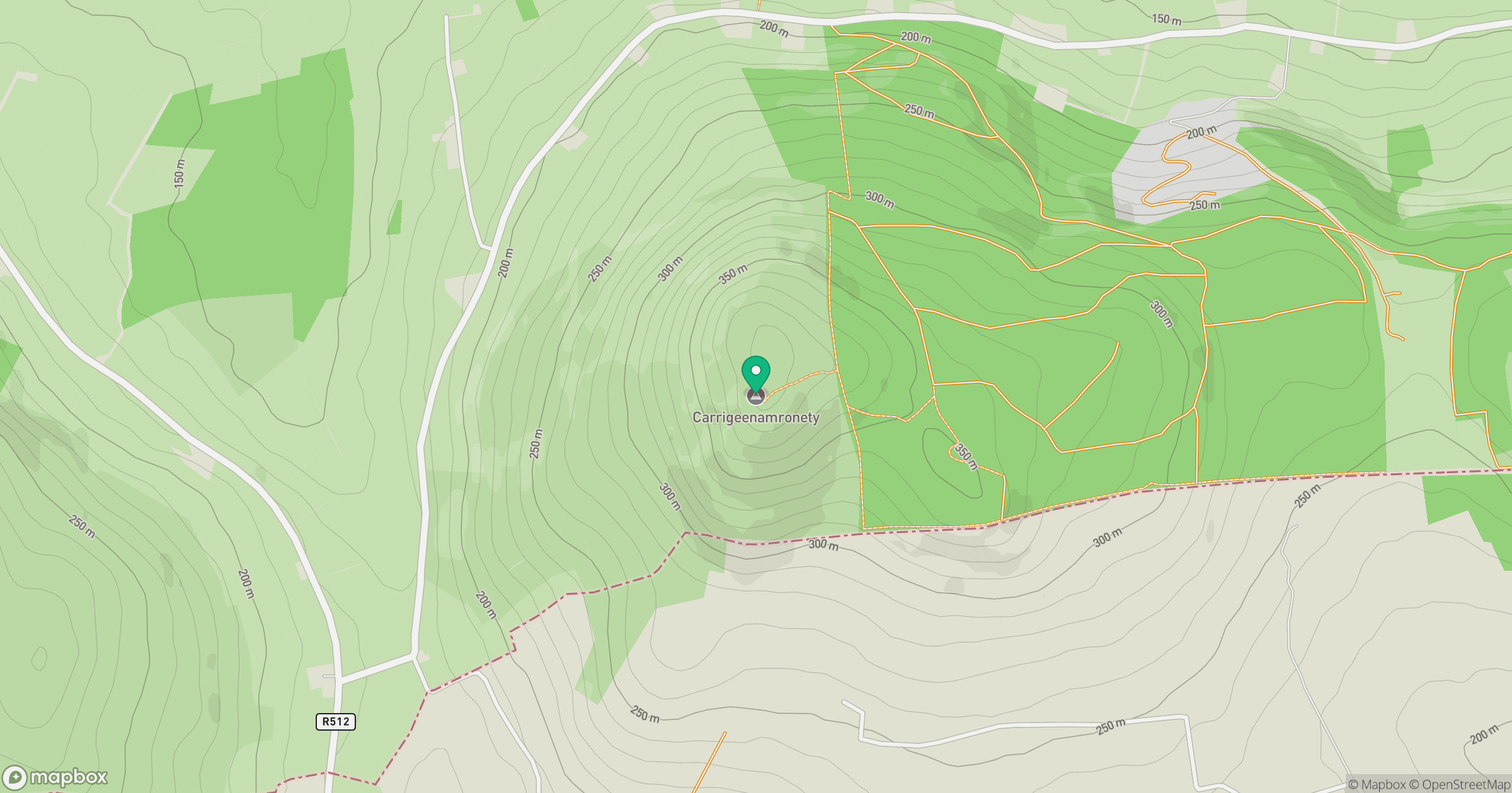 Carrigeenamronety [Carraigin na mBrointe] location map