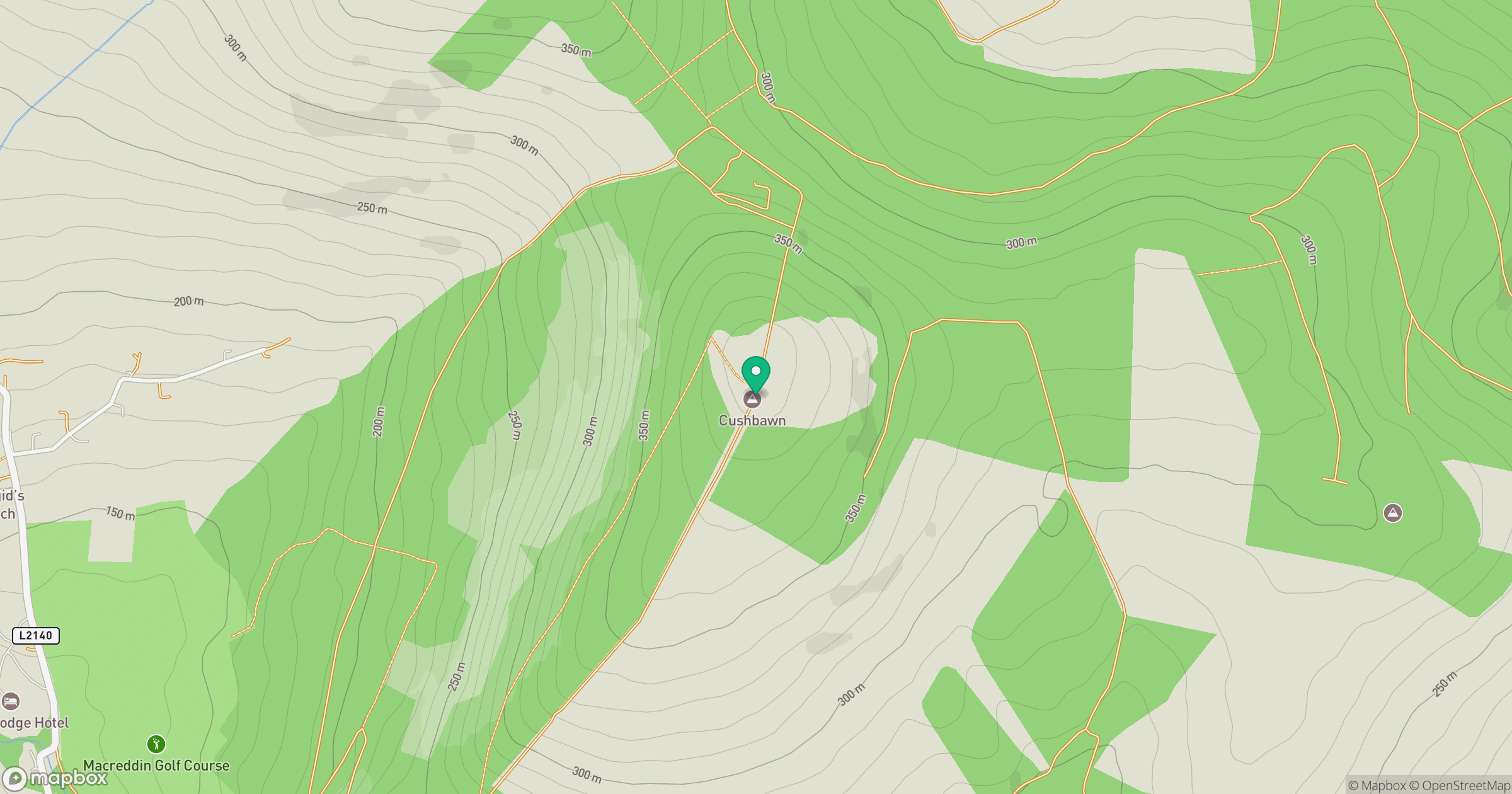 Cushbawn [Cuislean] location map
