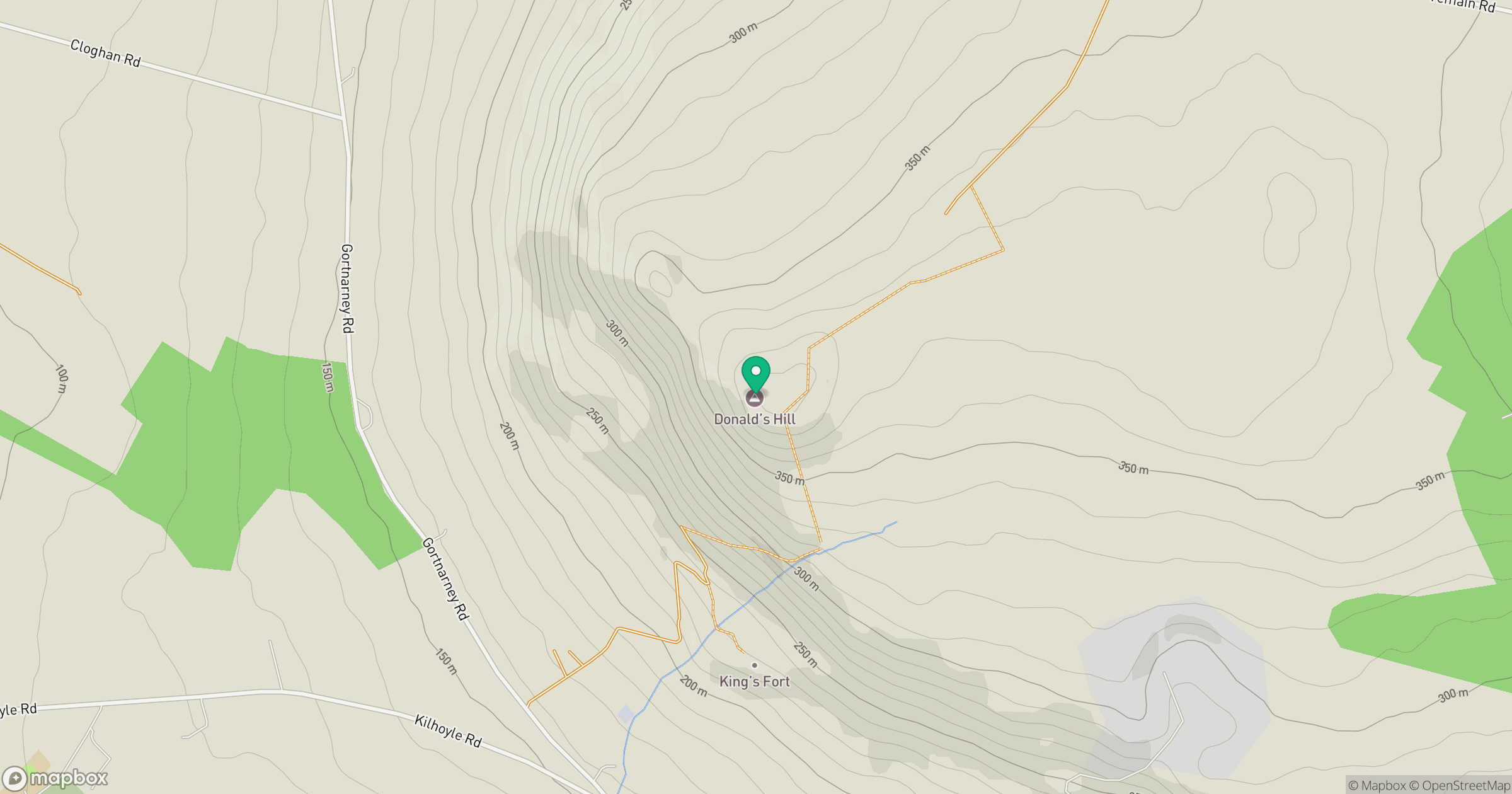 Donald's Hill location map
