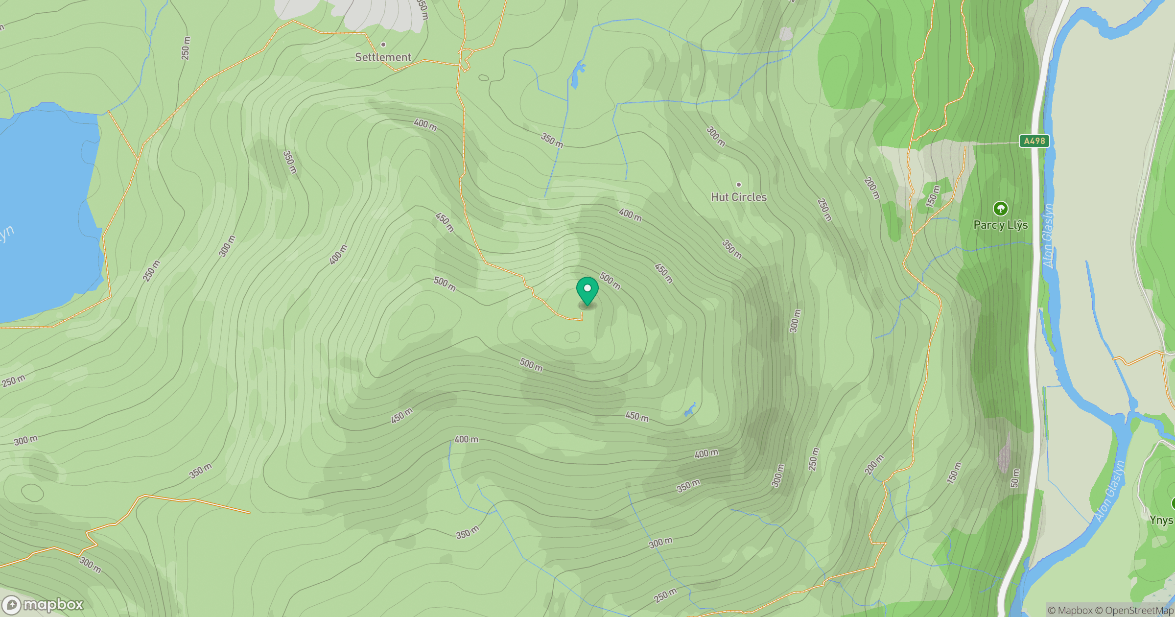 Moel-ddu location map