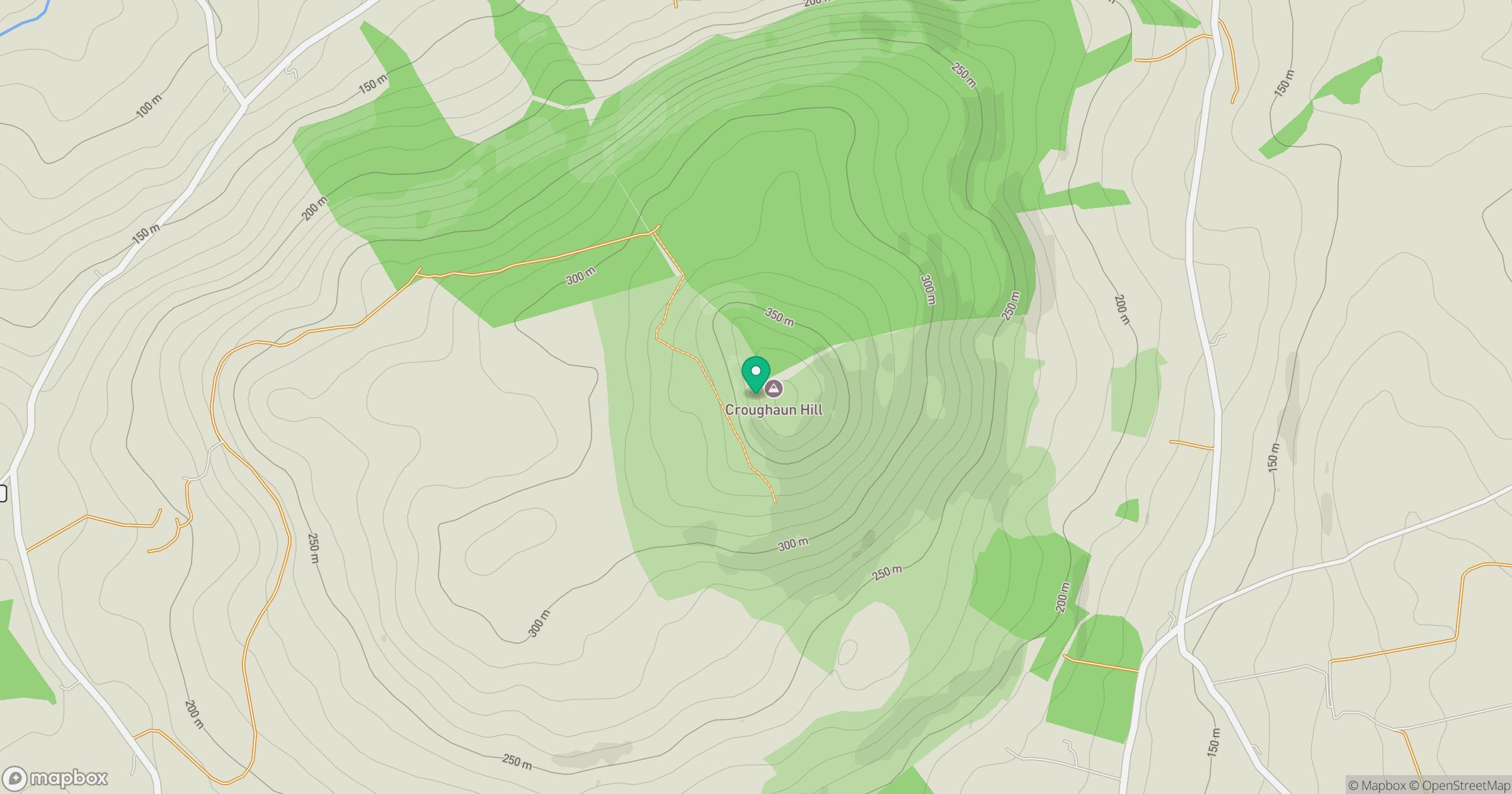 Croughaun Hill location map