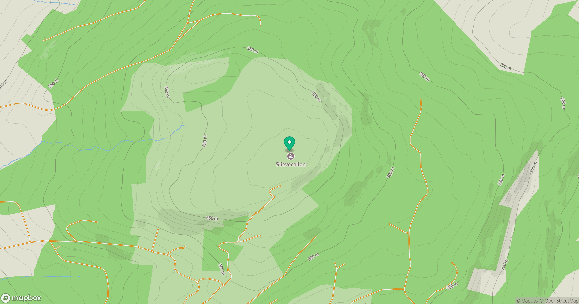 Slievecallan [Slaibh Callain] location map