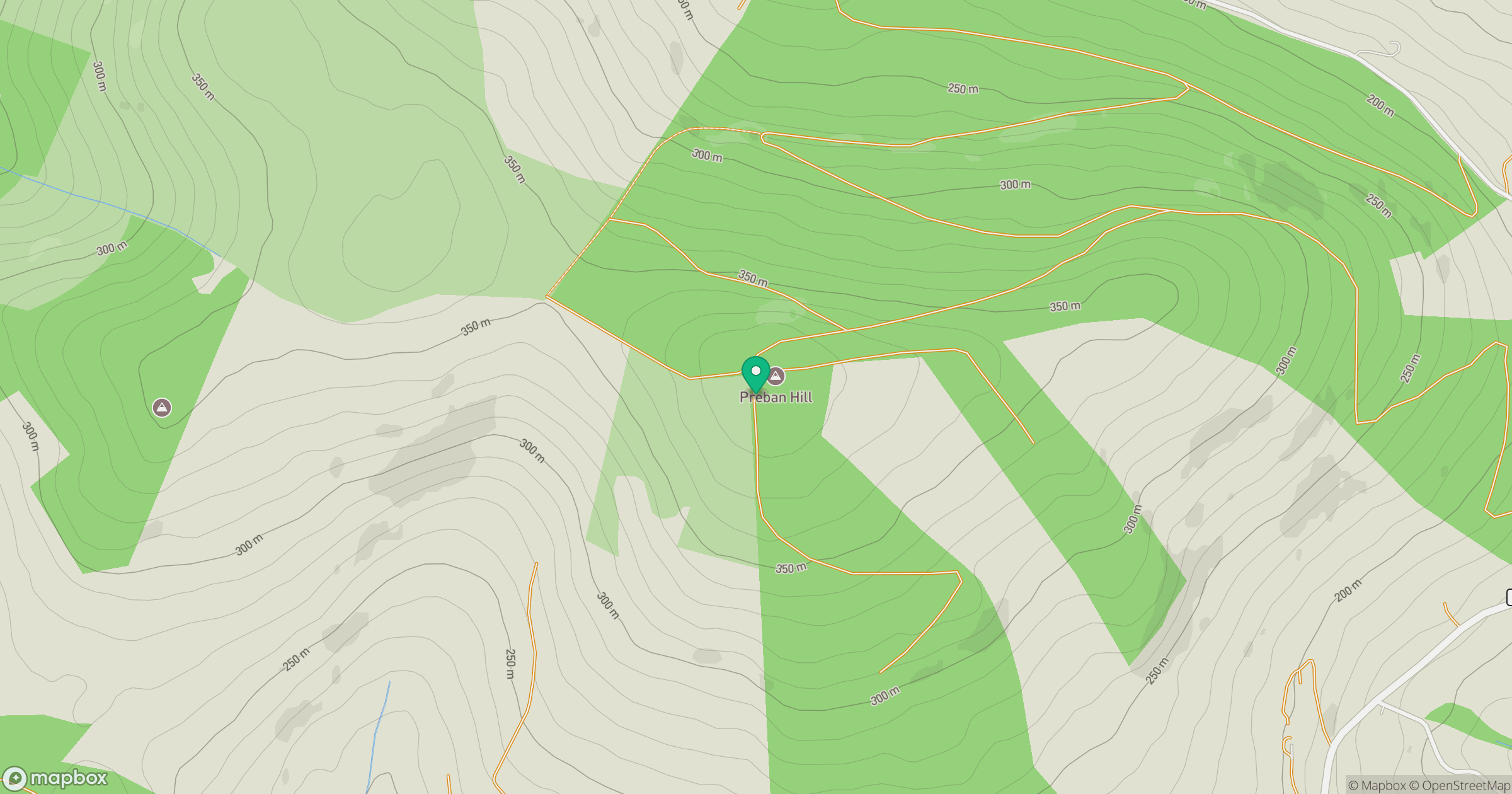 Preban Hill location map