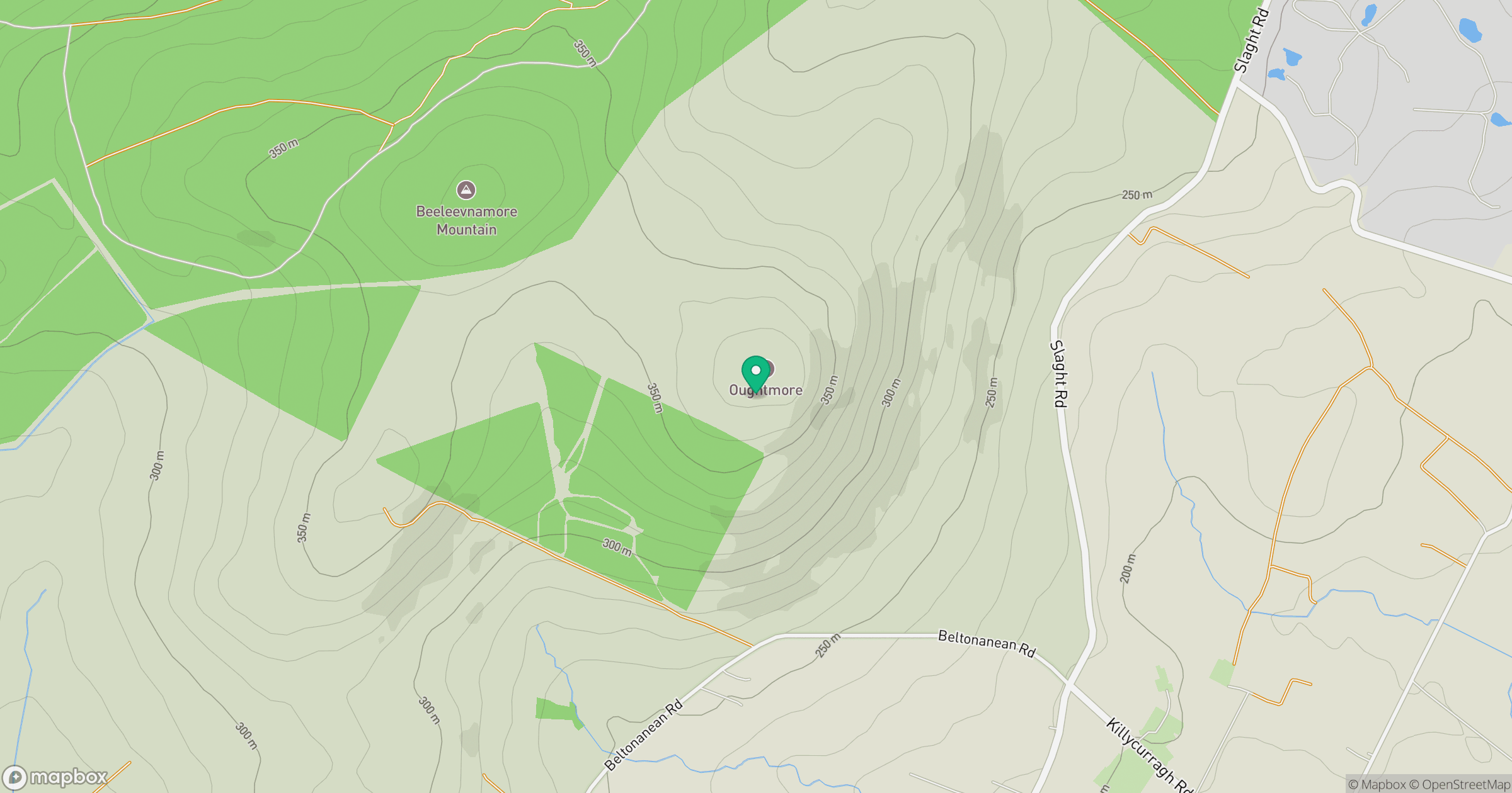 Oughtmore location map