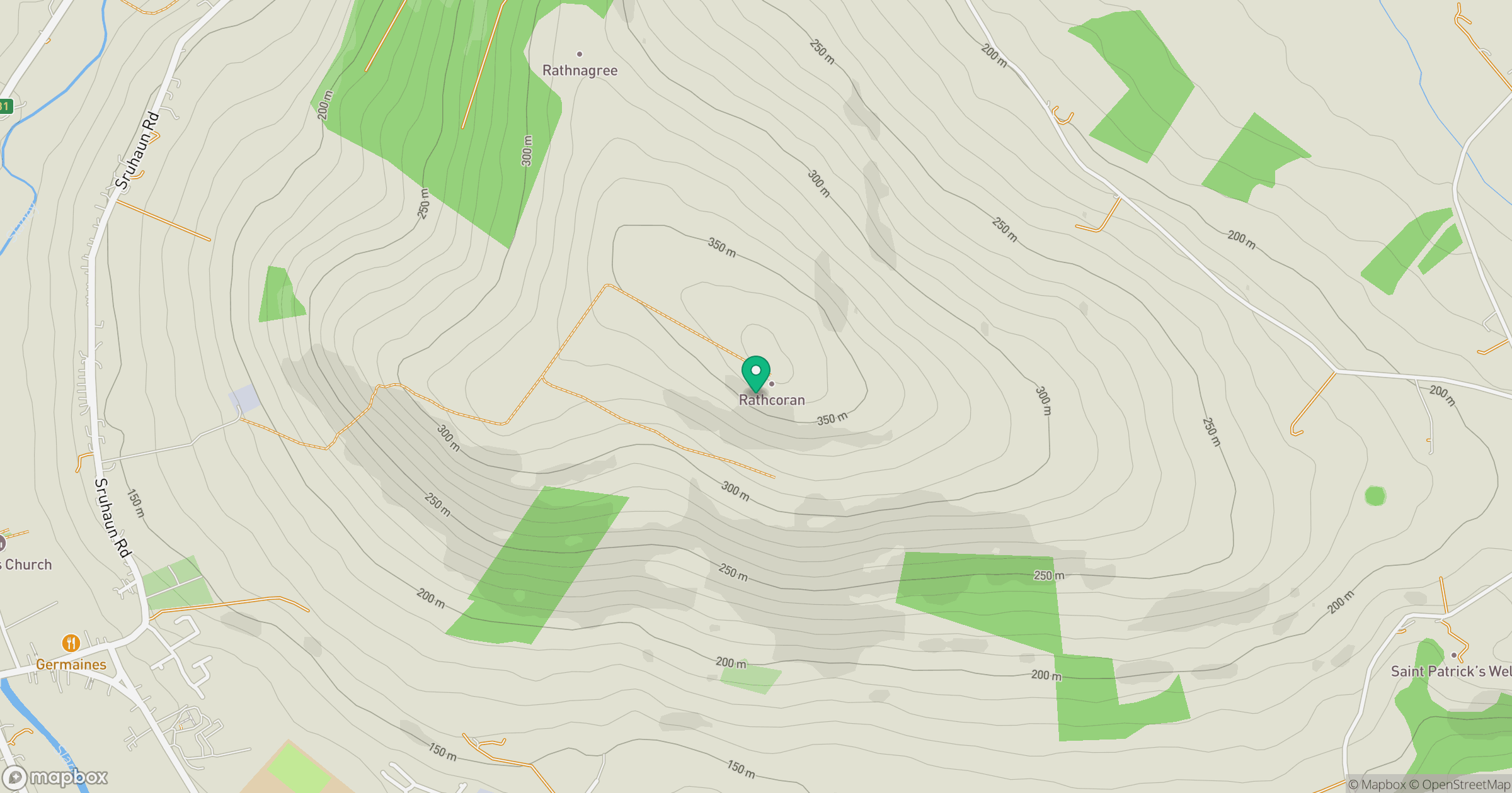 Baltinglass Hill [Pinnacle] location map