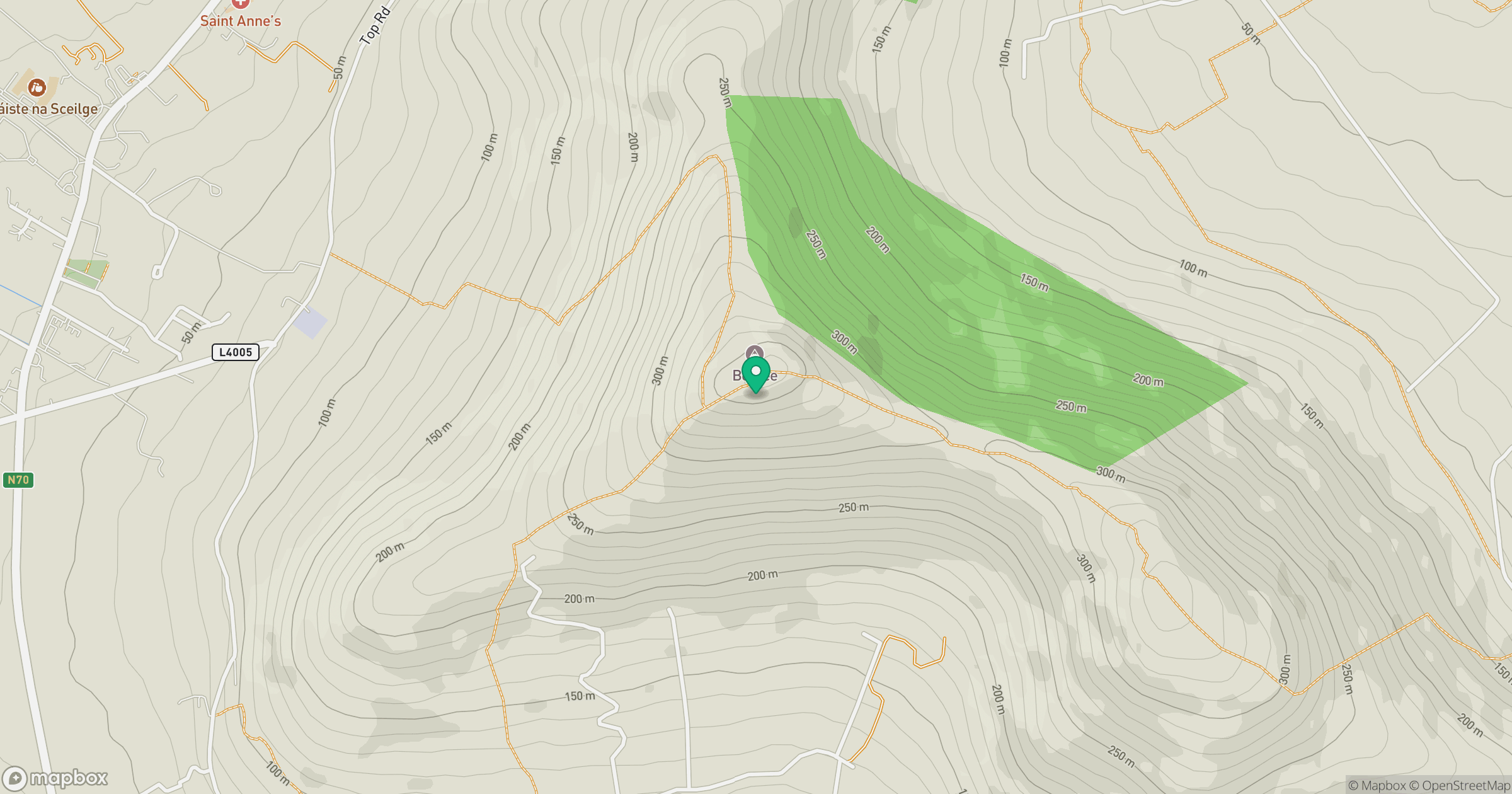Beentee [Binn an Ti] location map