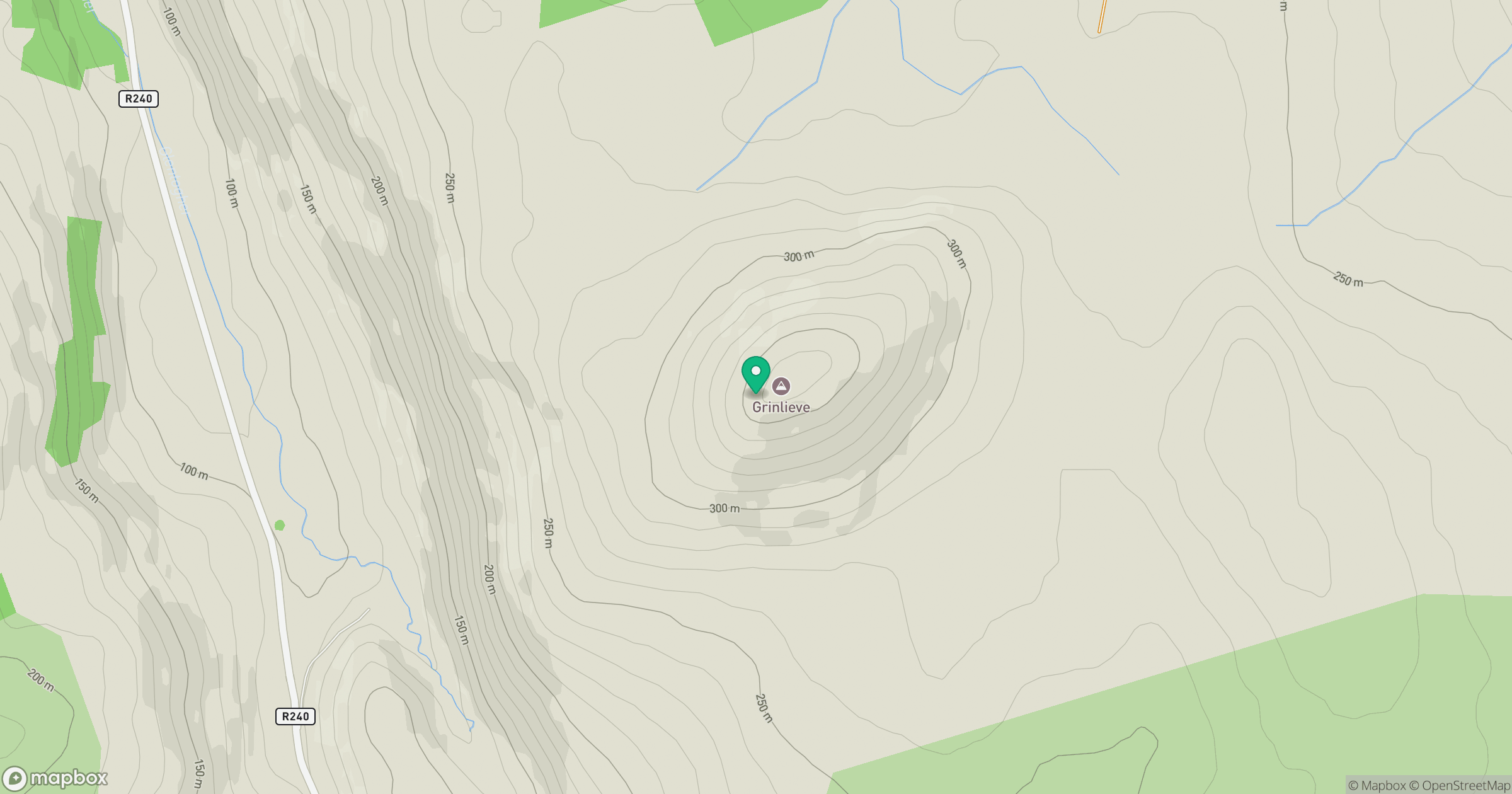 Grinlieve [Cruinnshliabh] location map