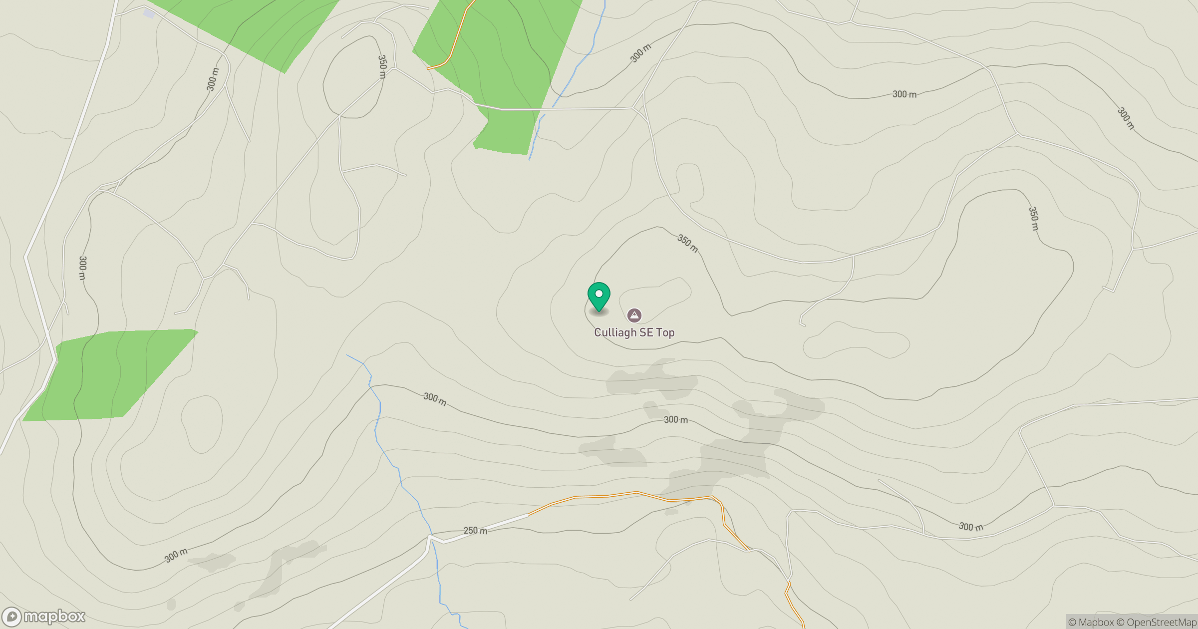 Culliagh SE Top [Meentycat] [An Coileach] location map
