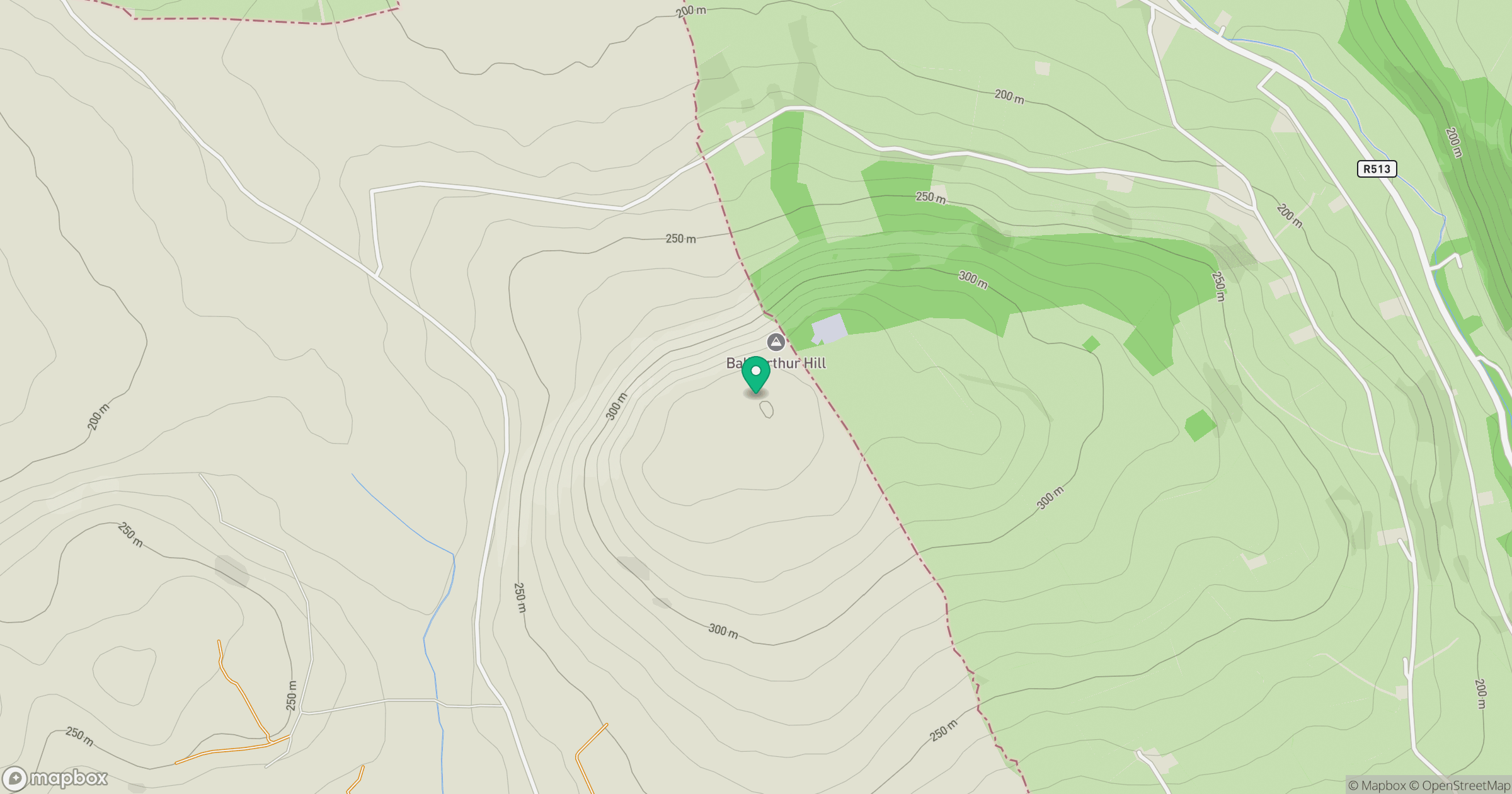 Ballyarthur Hill location map
