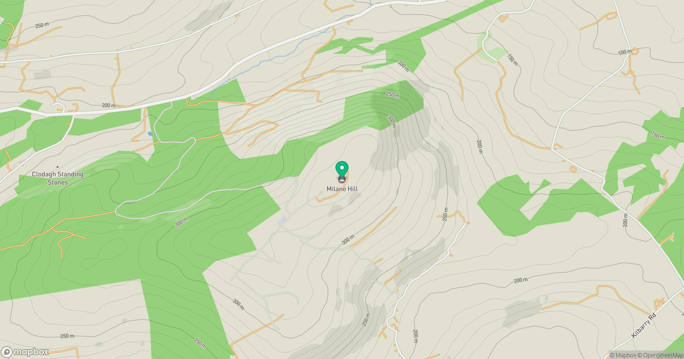 Milane Hill [Cnoc an Mhaolain] location map