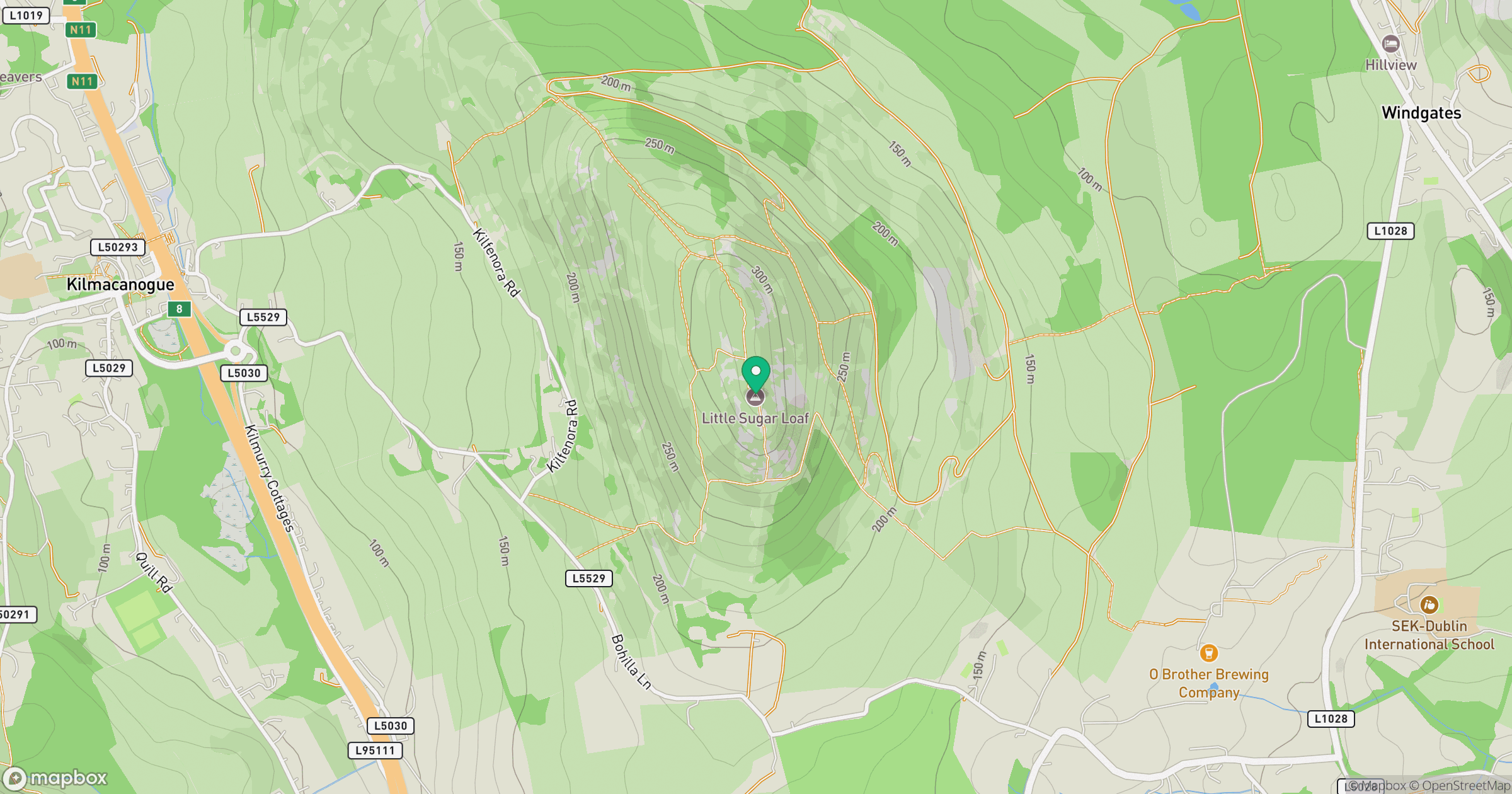 Little Sugar Loaf location map