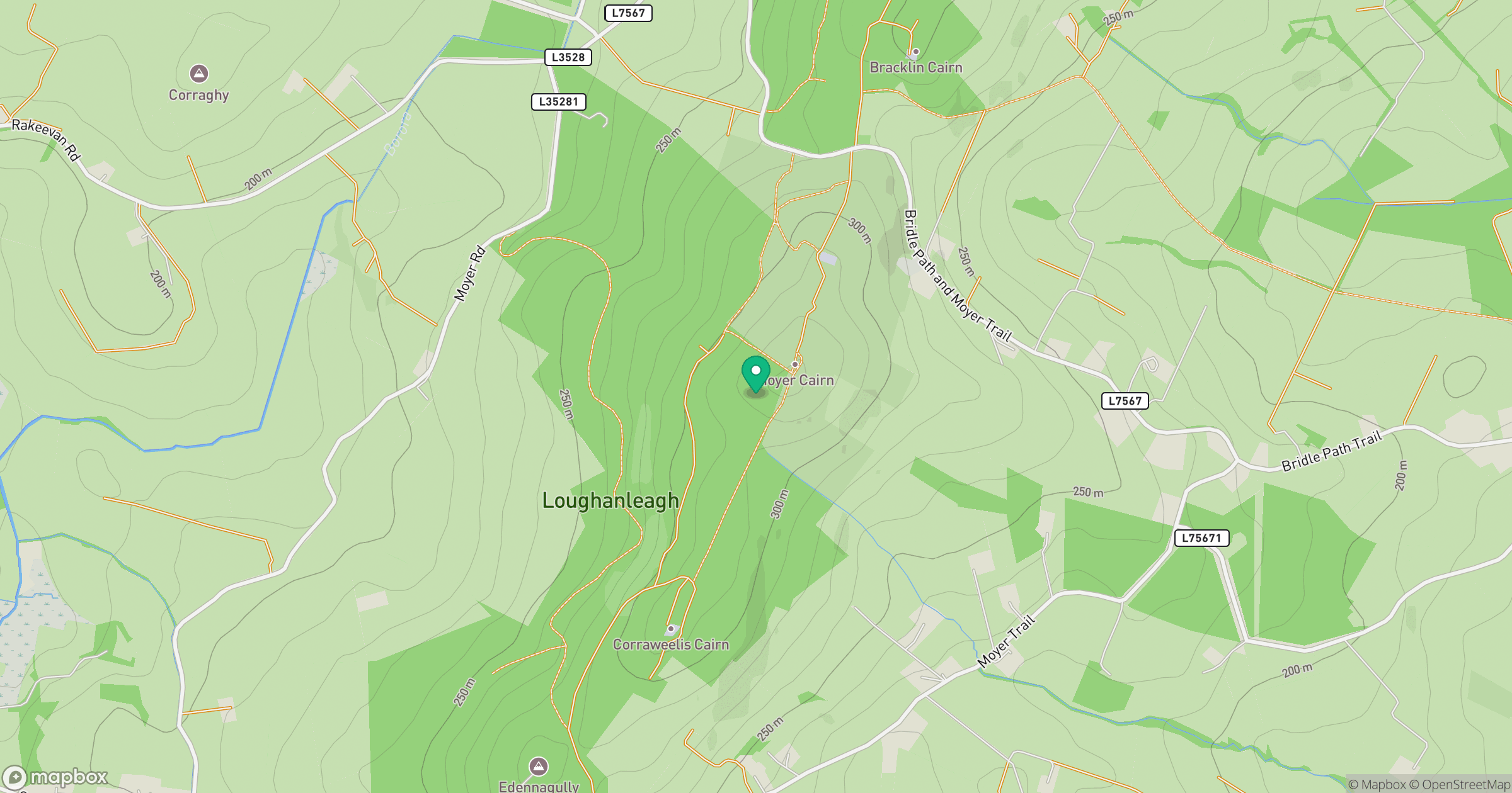 Cornasaus [Moyer] [Mohercrom] [Corr na Sas] location map