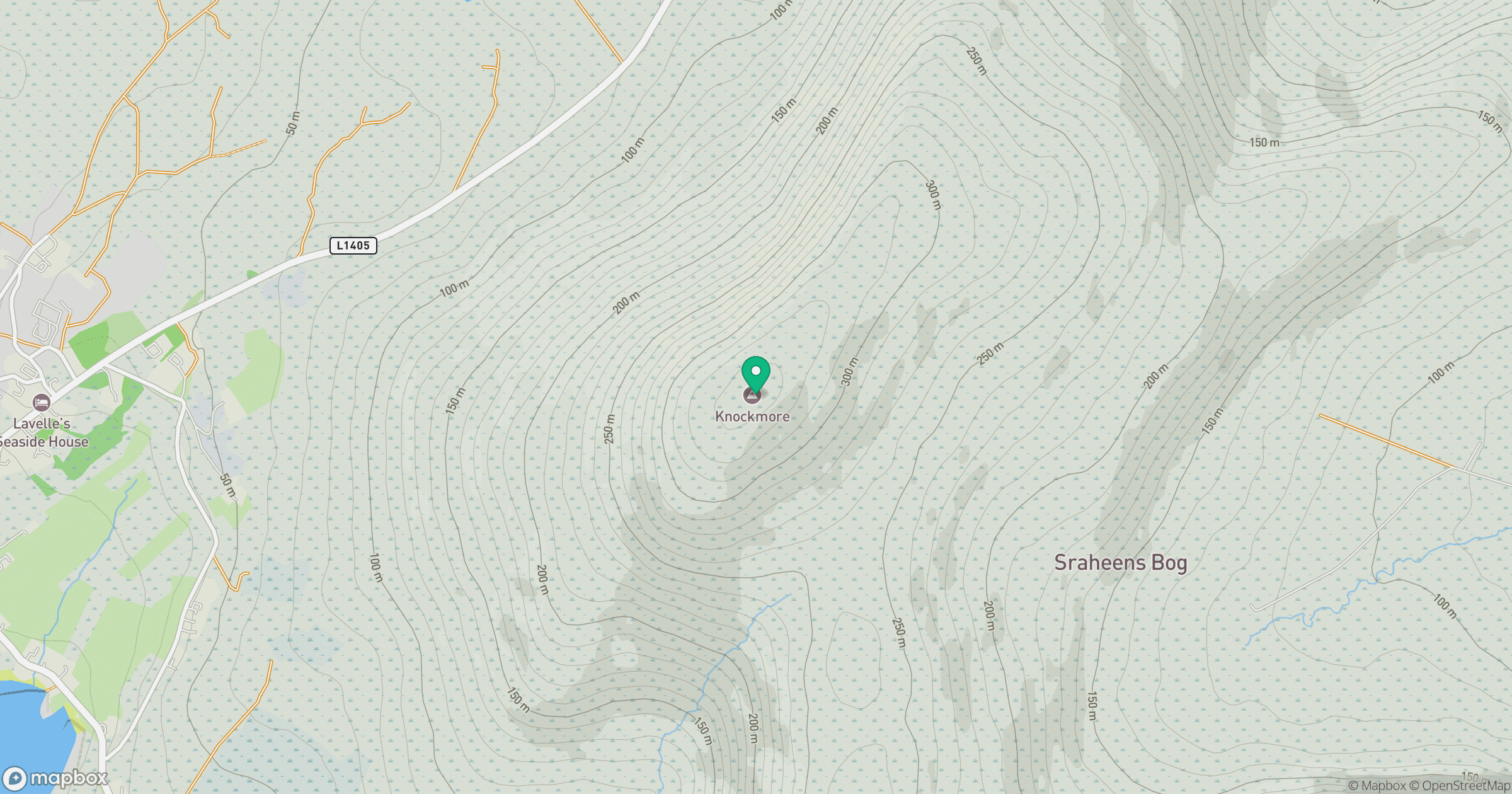 Knockmore [An Cnoc Mor] location map