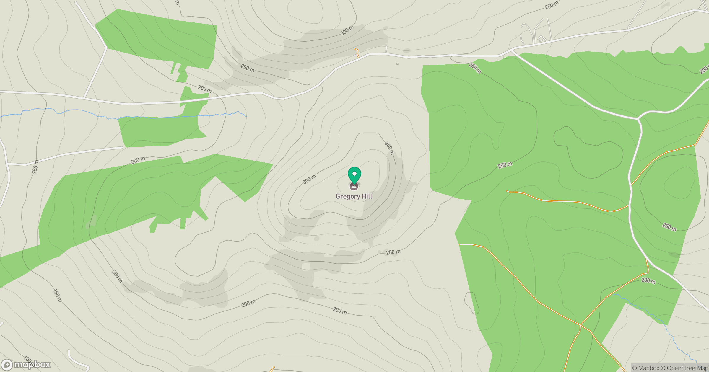 Gregory Hill [Cnoc Mhic Greagoir] location map