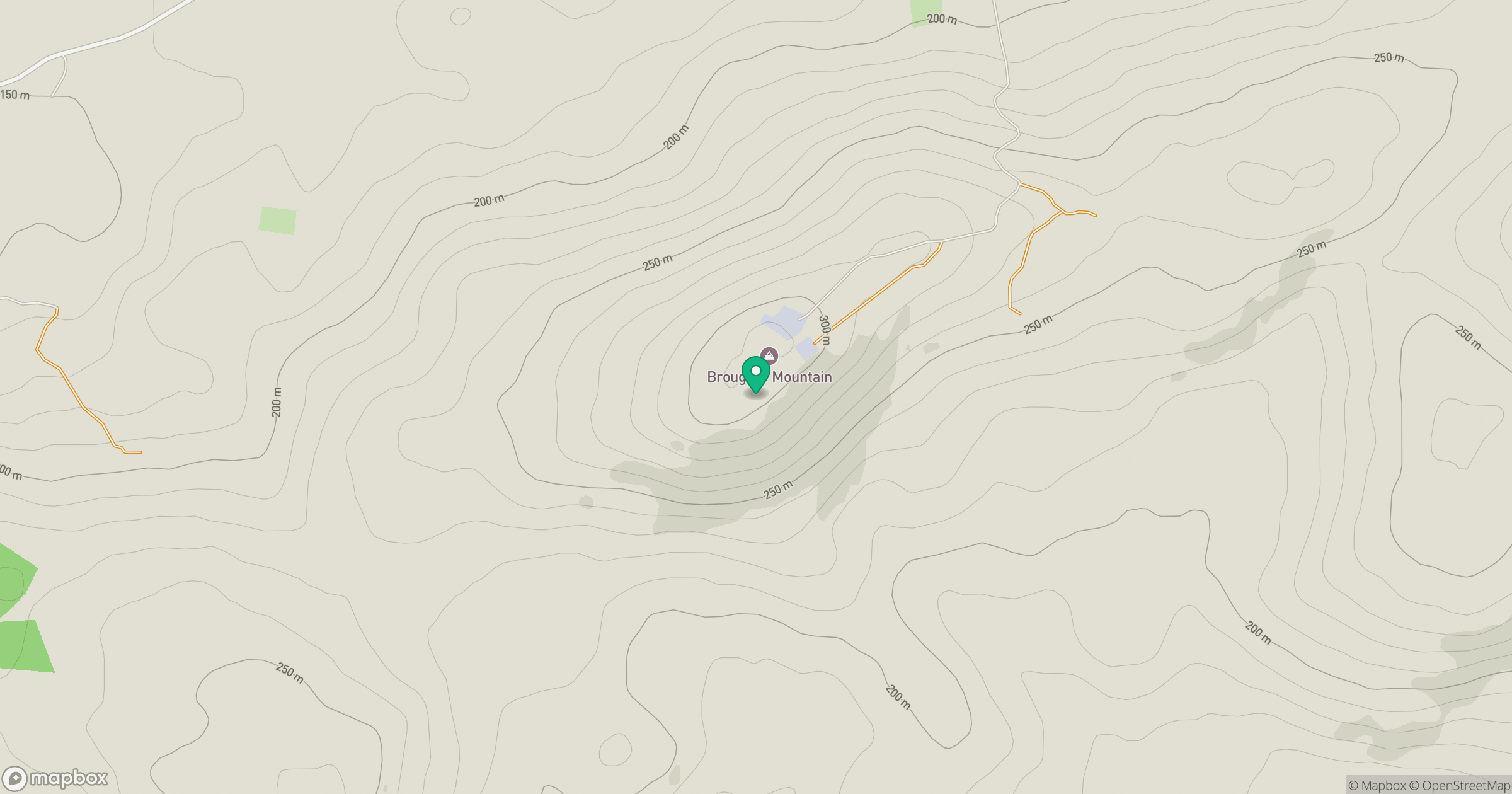 Brougher Mountain location map