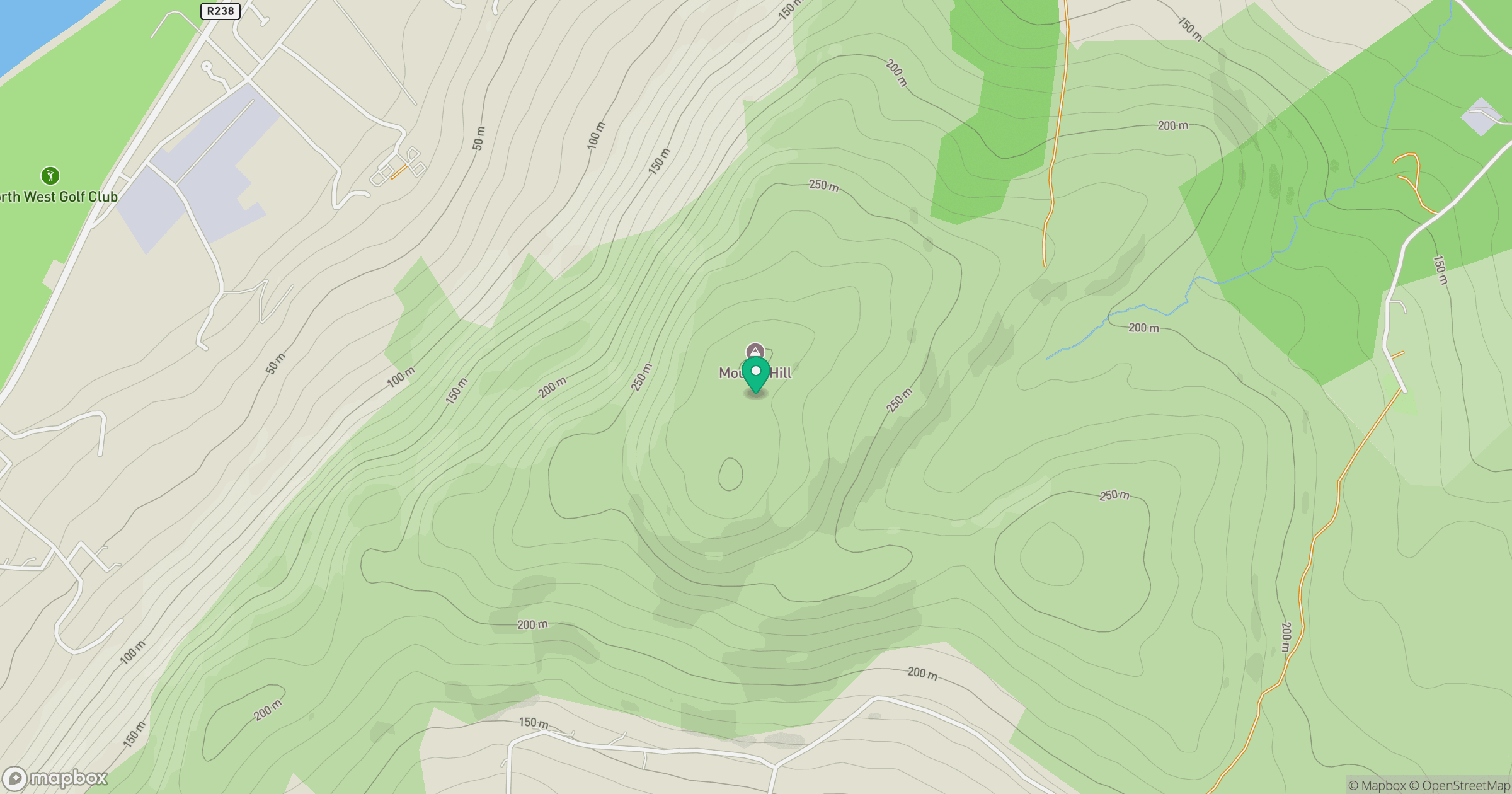 Mouldy Hill location map