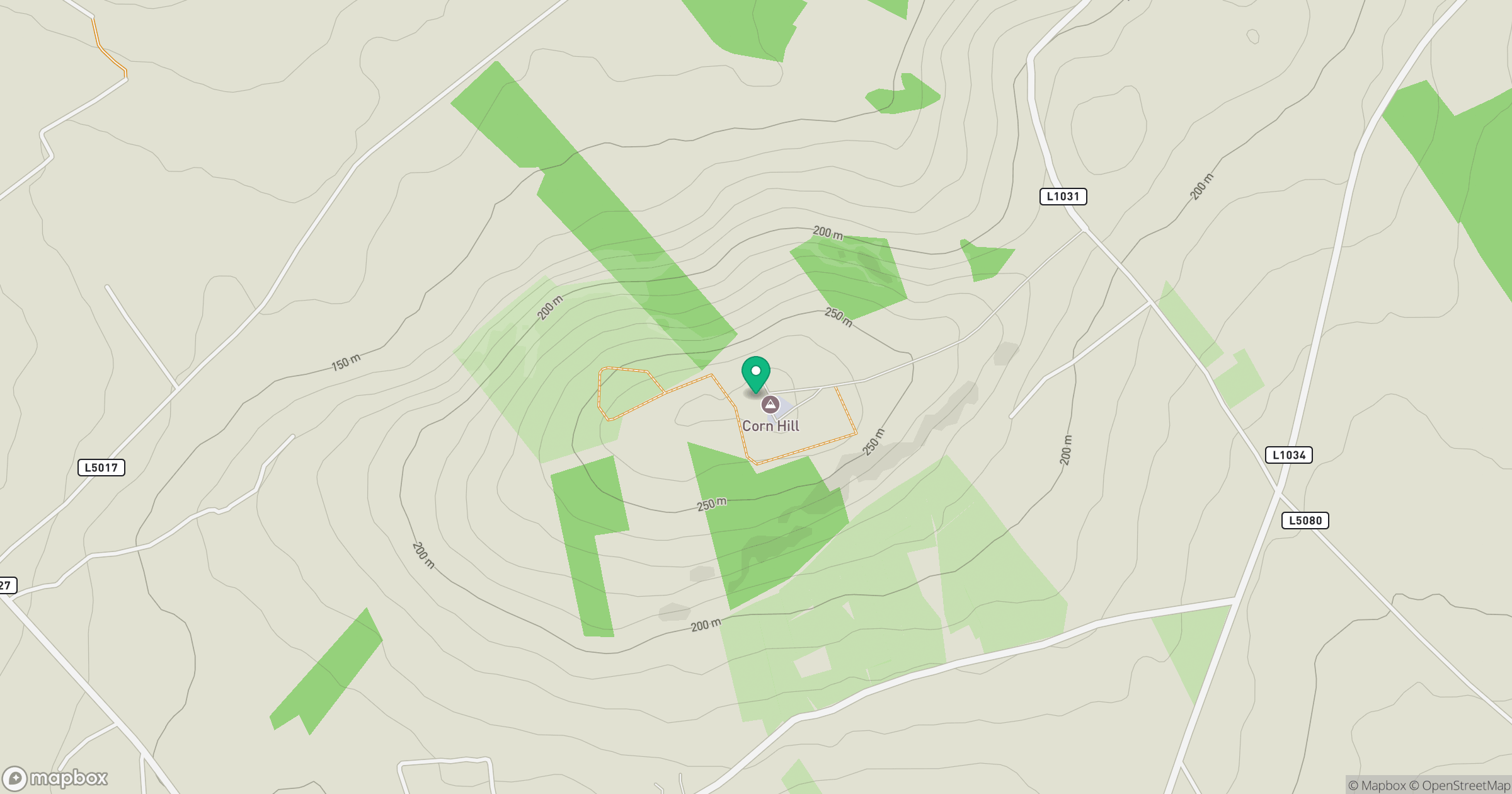 Corn Hill [Carn Clainne Aodha] location map