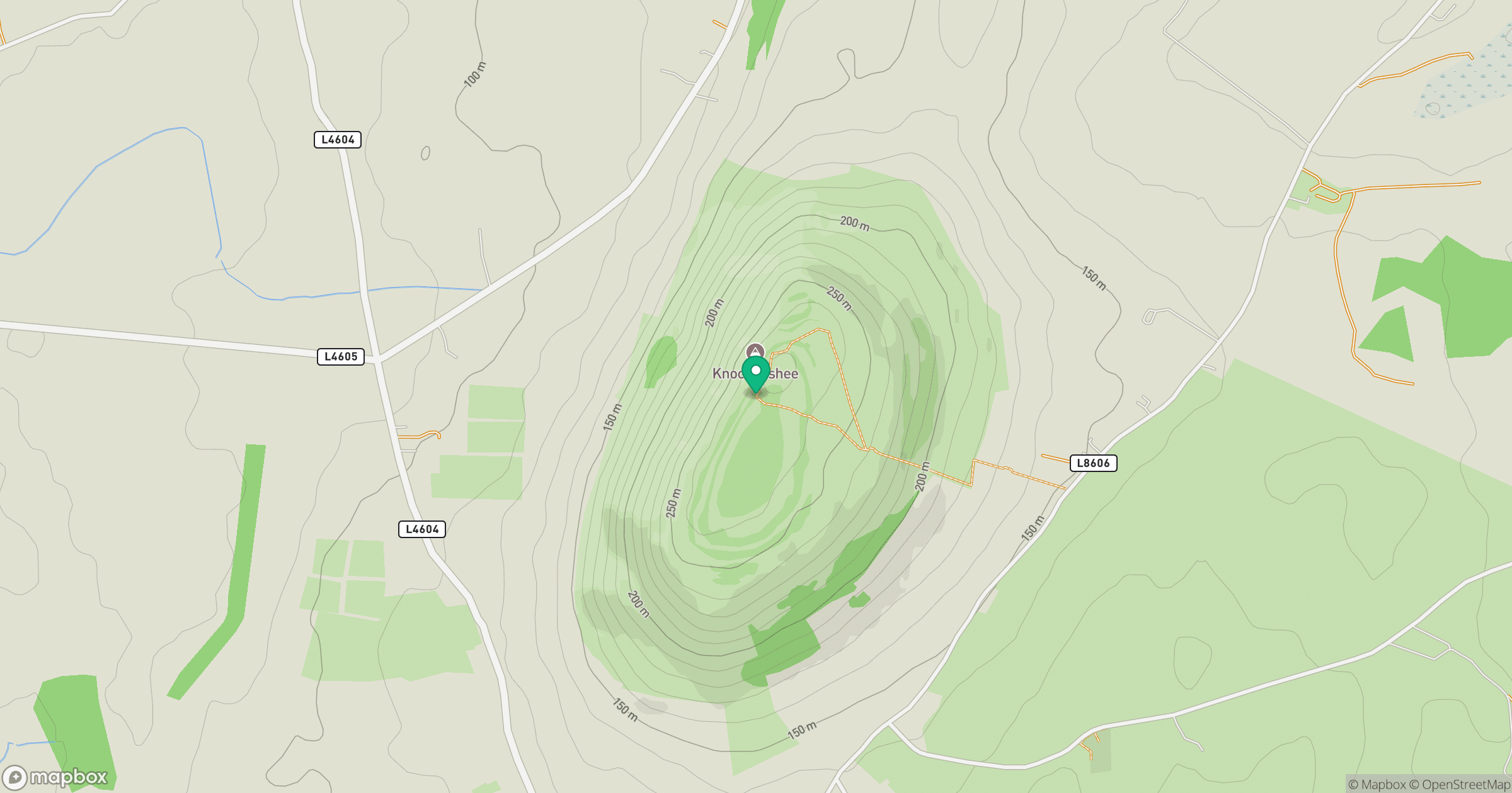 Knocknashee [Knocknashee Common] [Cnoc na Si] location map