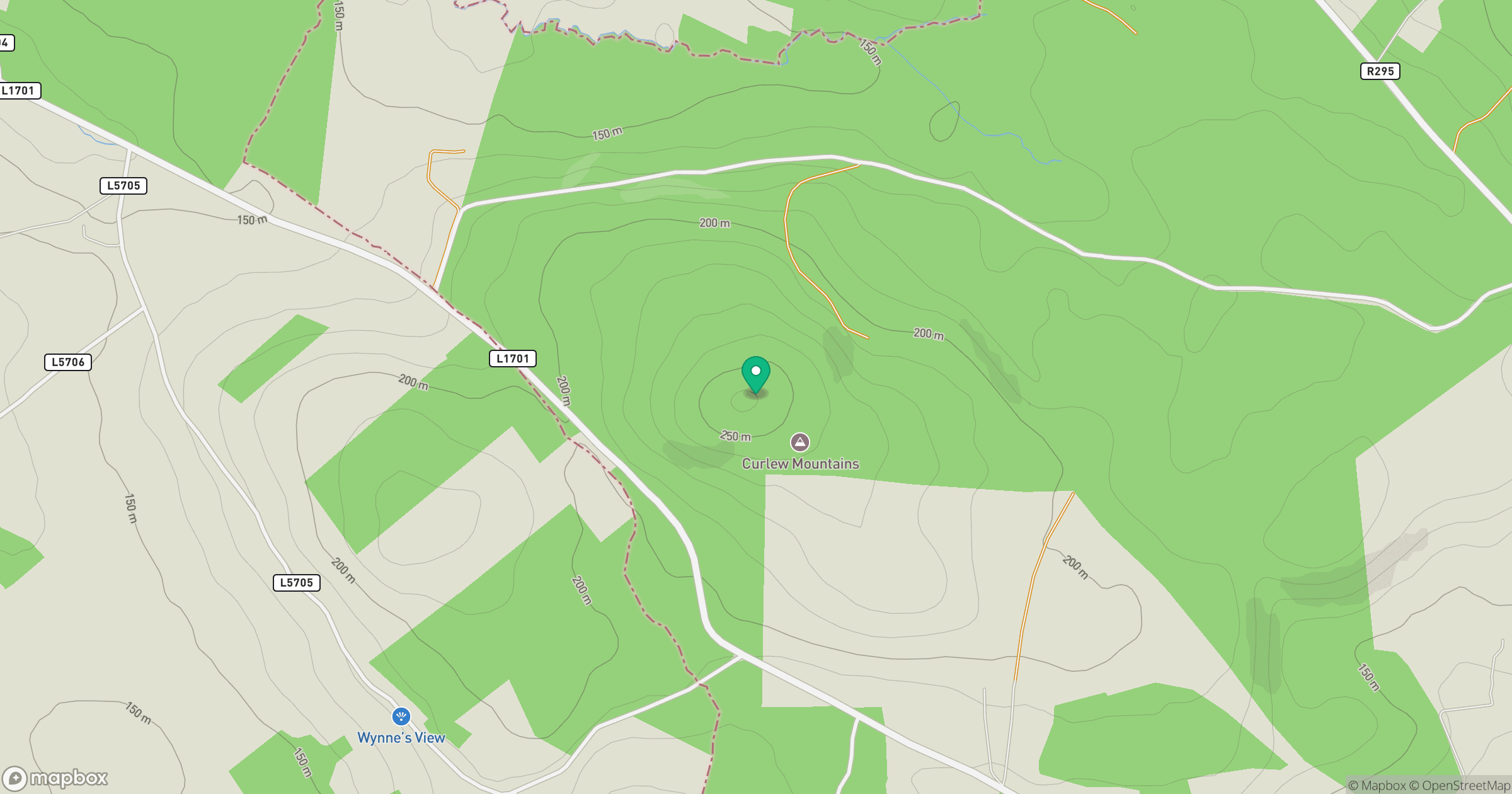 Curlew Mountain [An Corrshliabh] location map