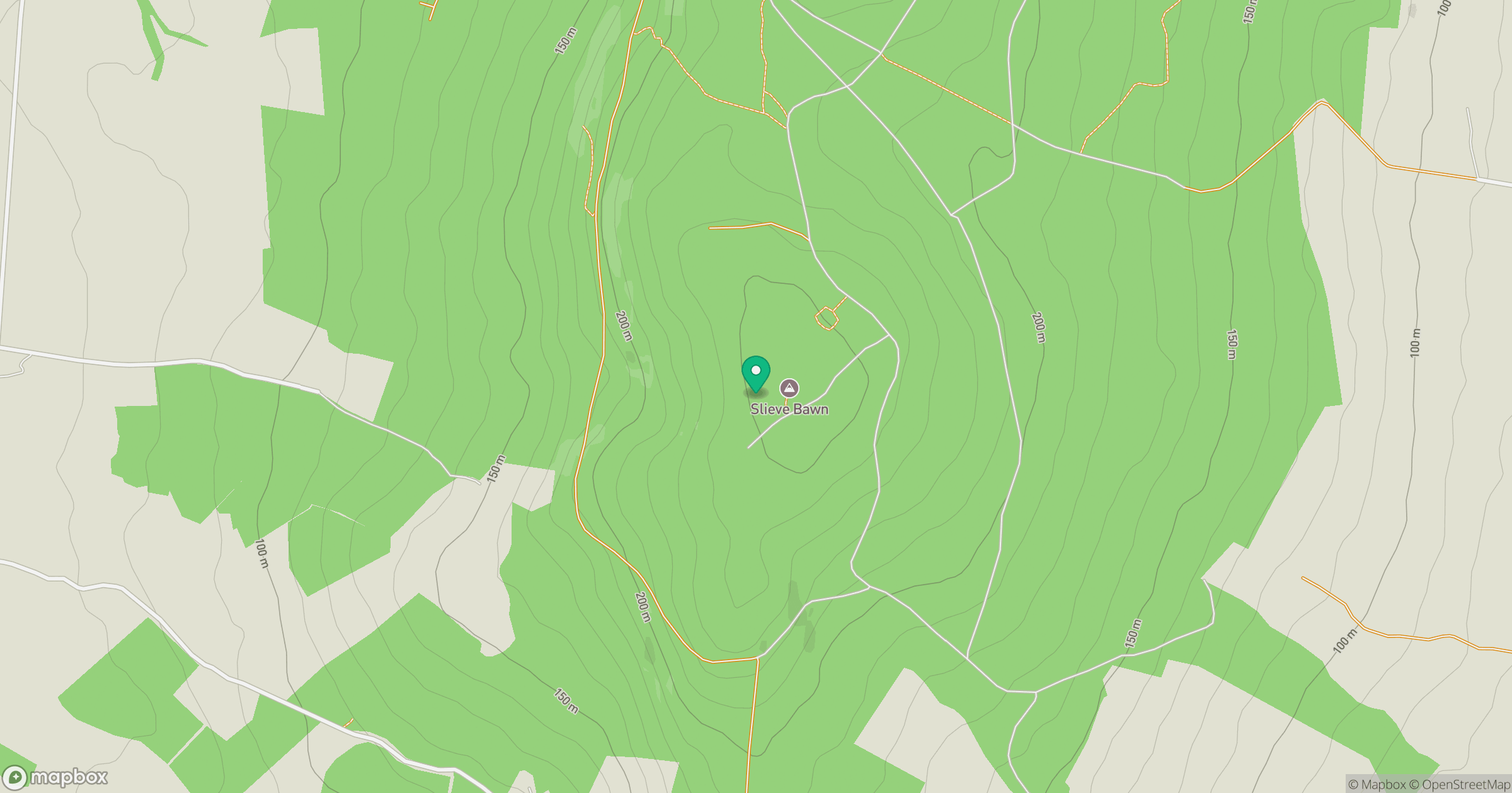 Slieve Bawn [Sliabh Bana] location map