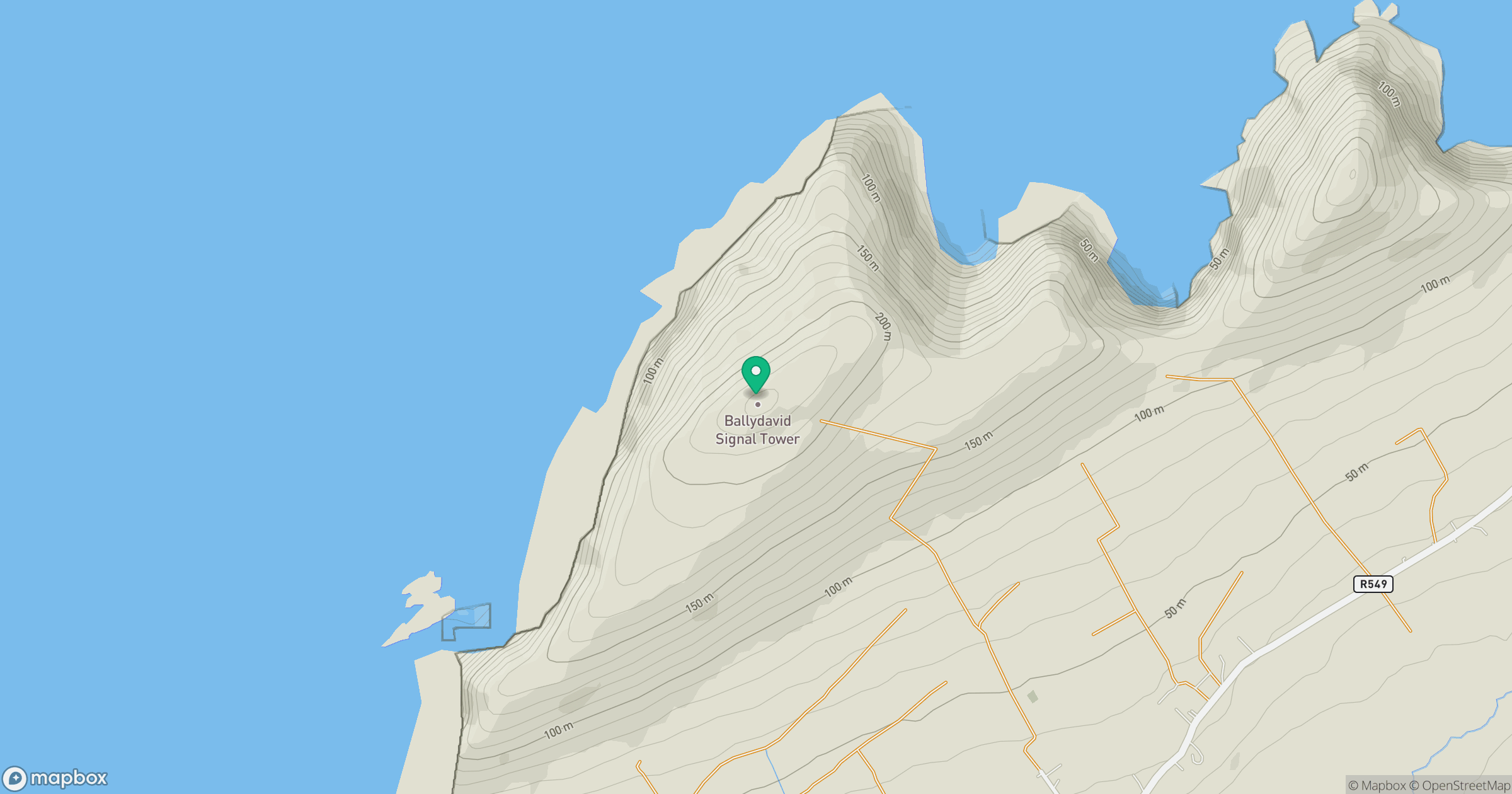 Ballydavid Head location map