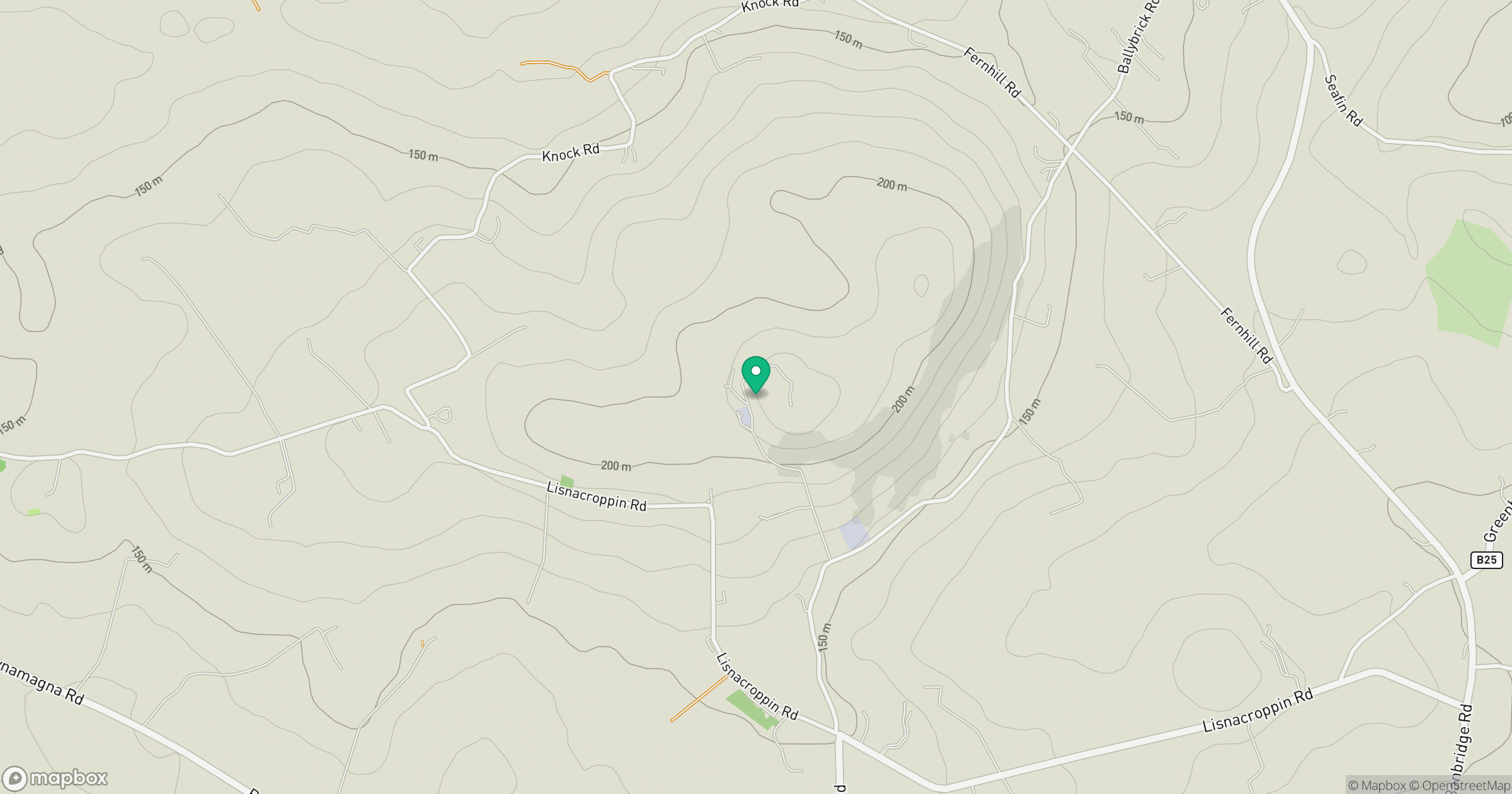 Knockiveagh location map
