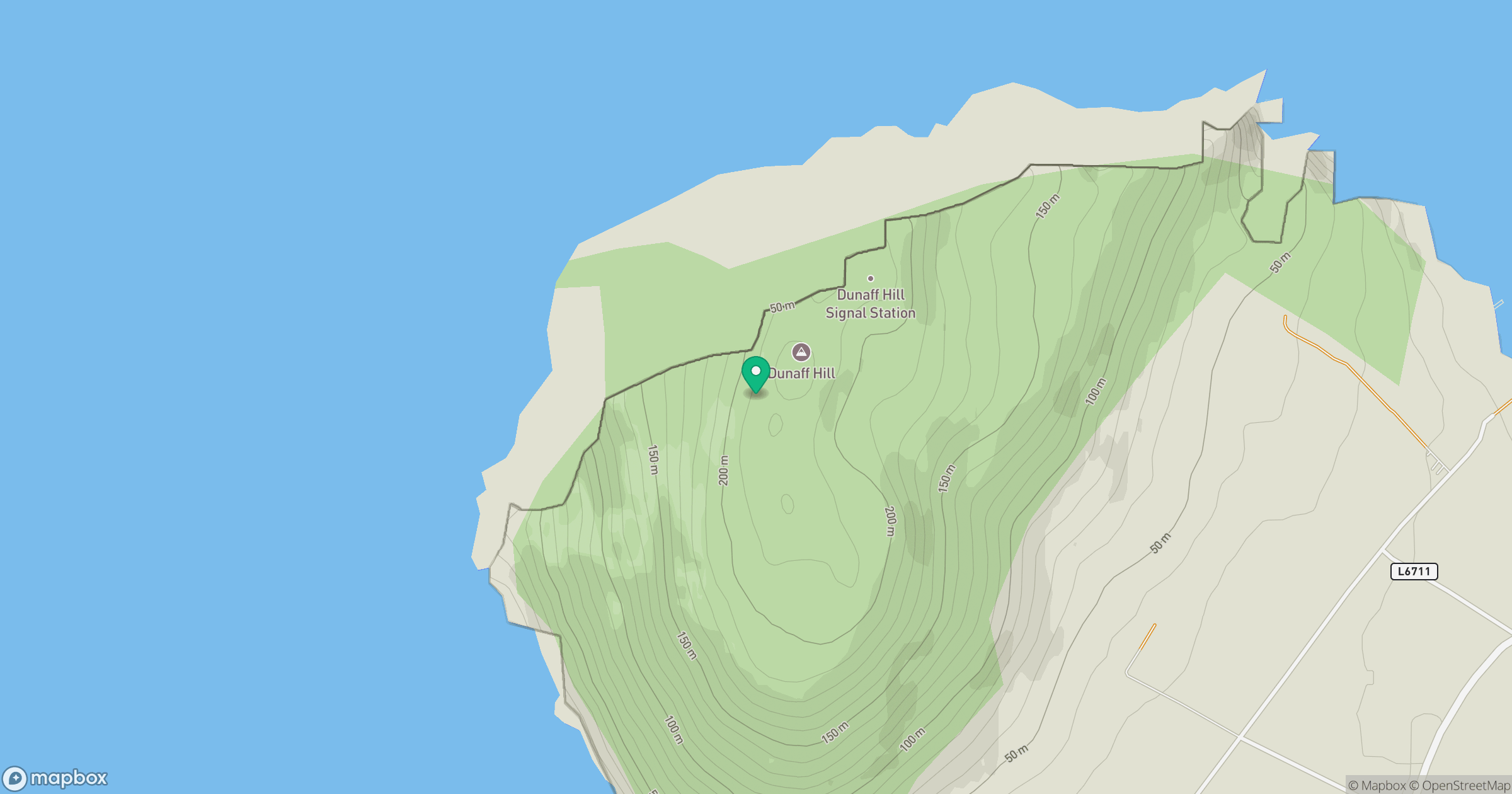 Dunaff Hill [Cnoc Dhun Damh] location map