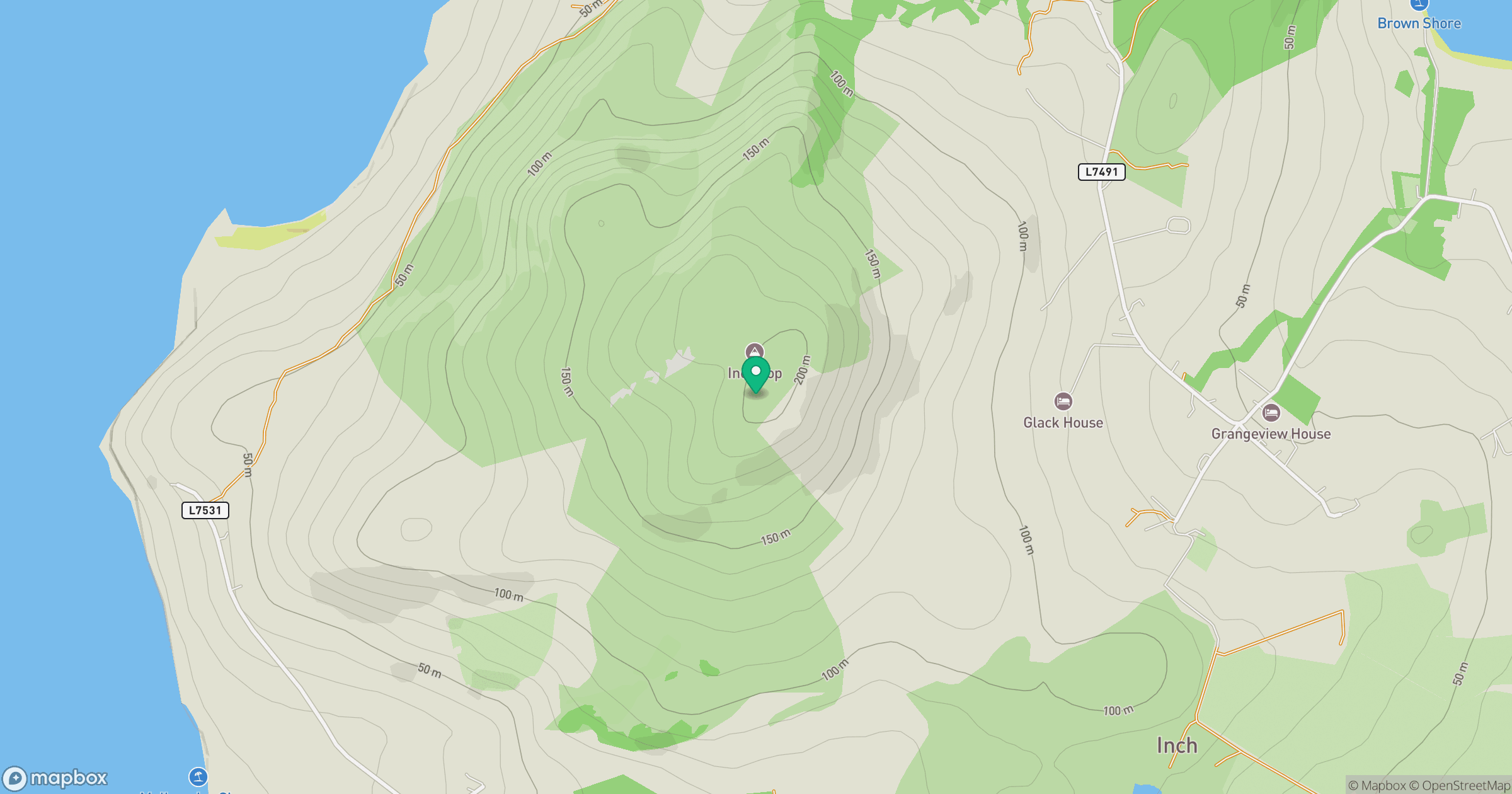 Inch Top location map
