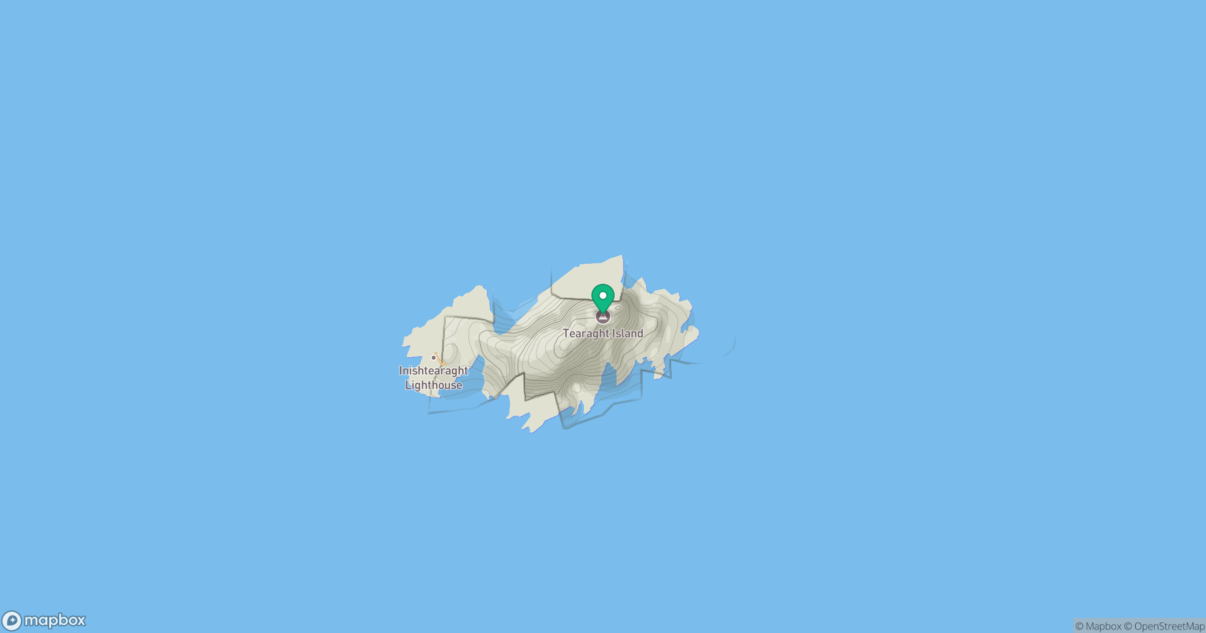 An Tiaracht [Tearaght Island] location map