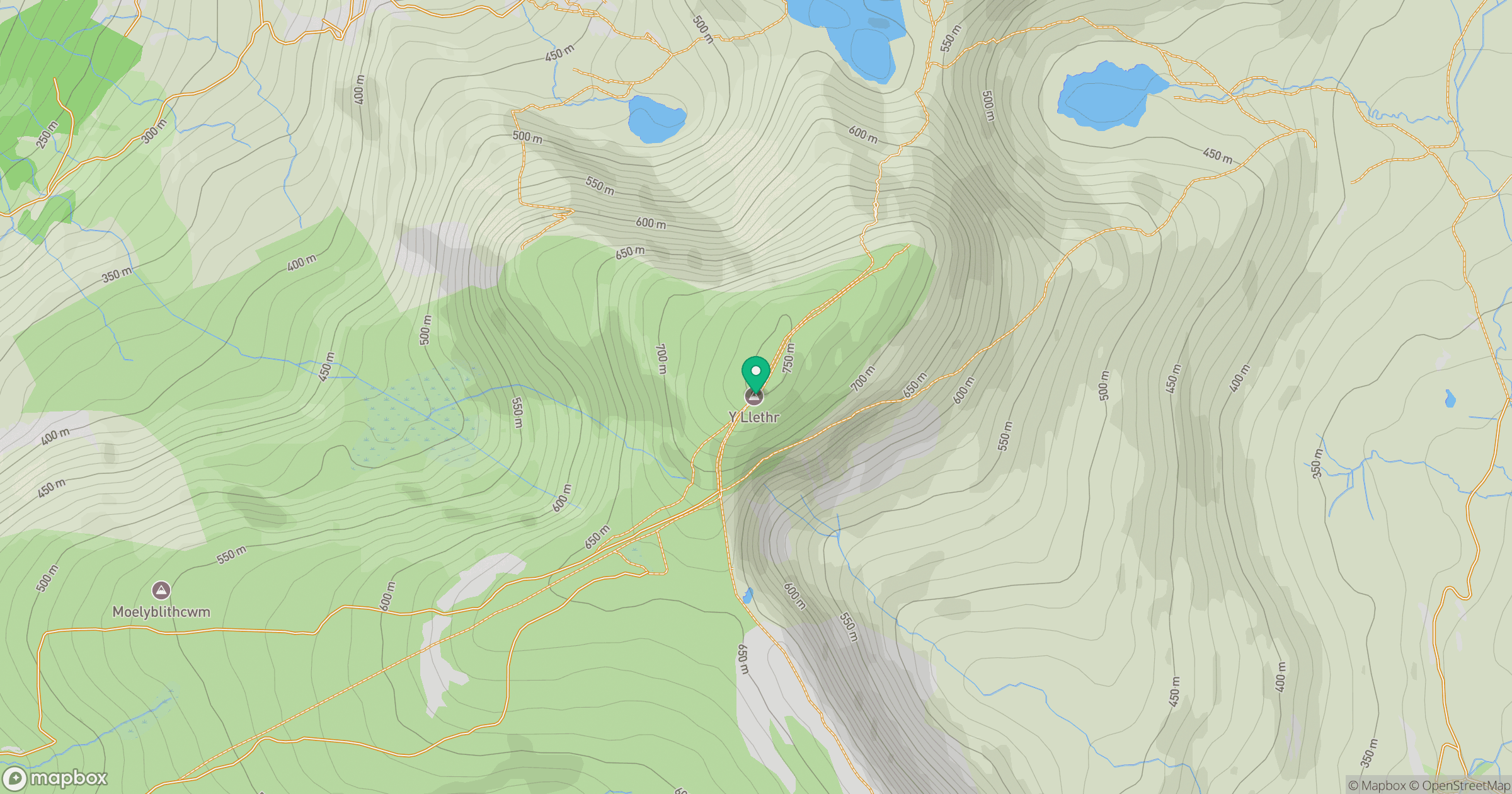 Y Llethr location map