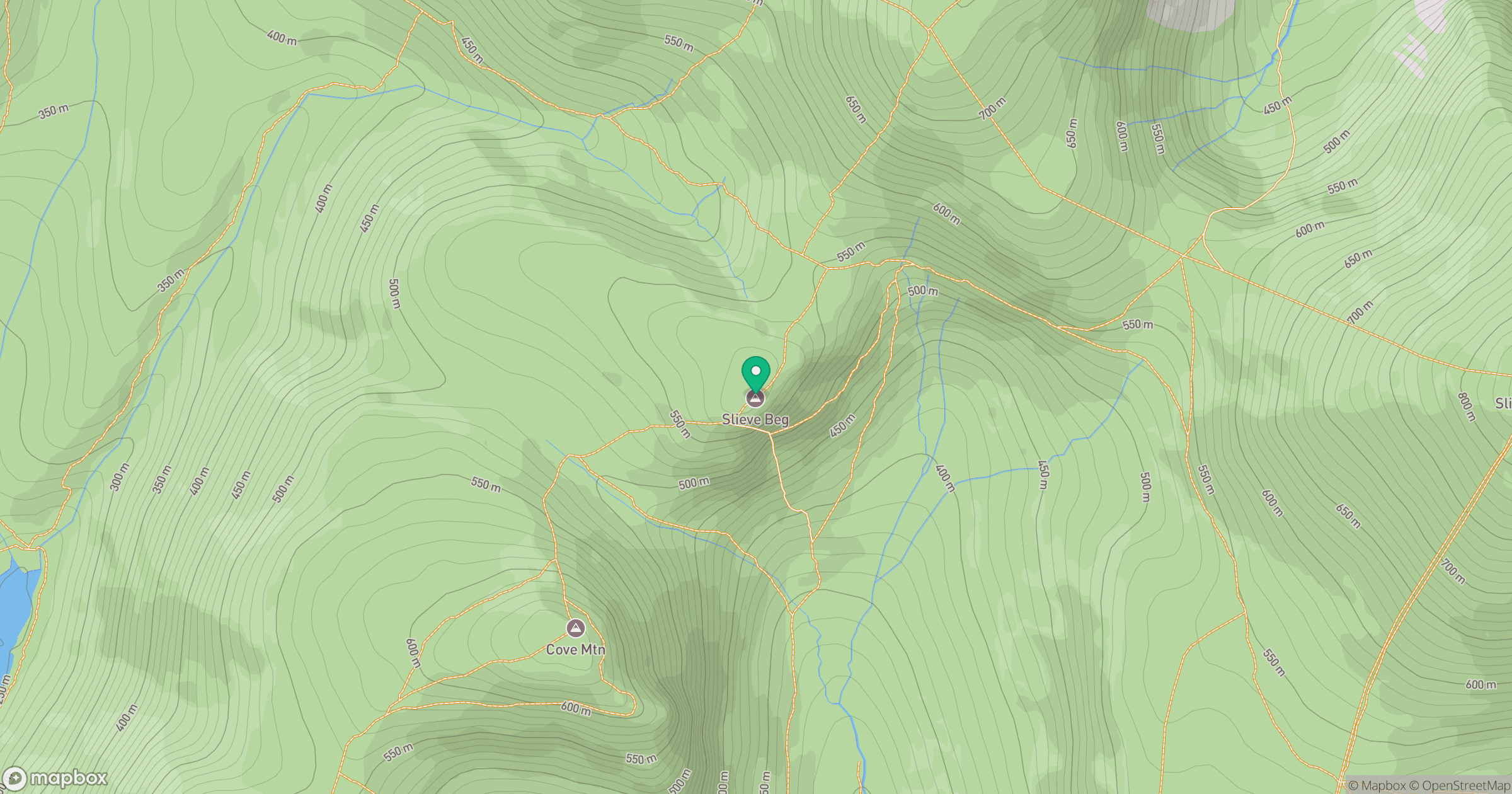 Slieve Beg location map