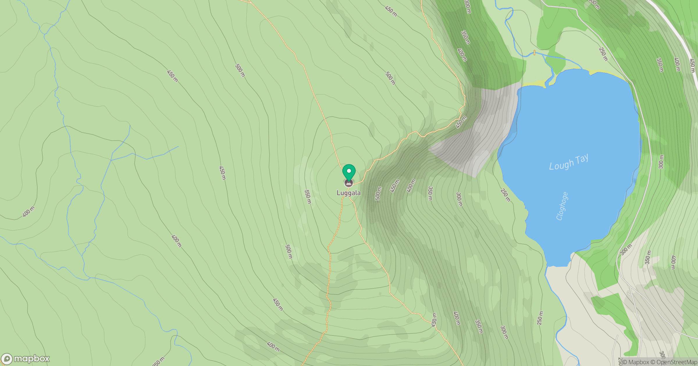 Luggala [Fancy Mountain] [Log an La] location map