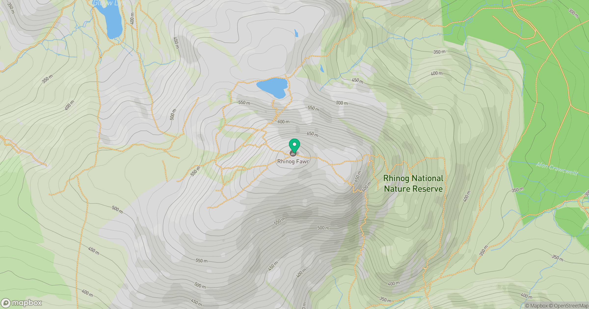 Rhinog Fawr location map
