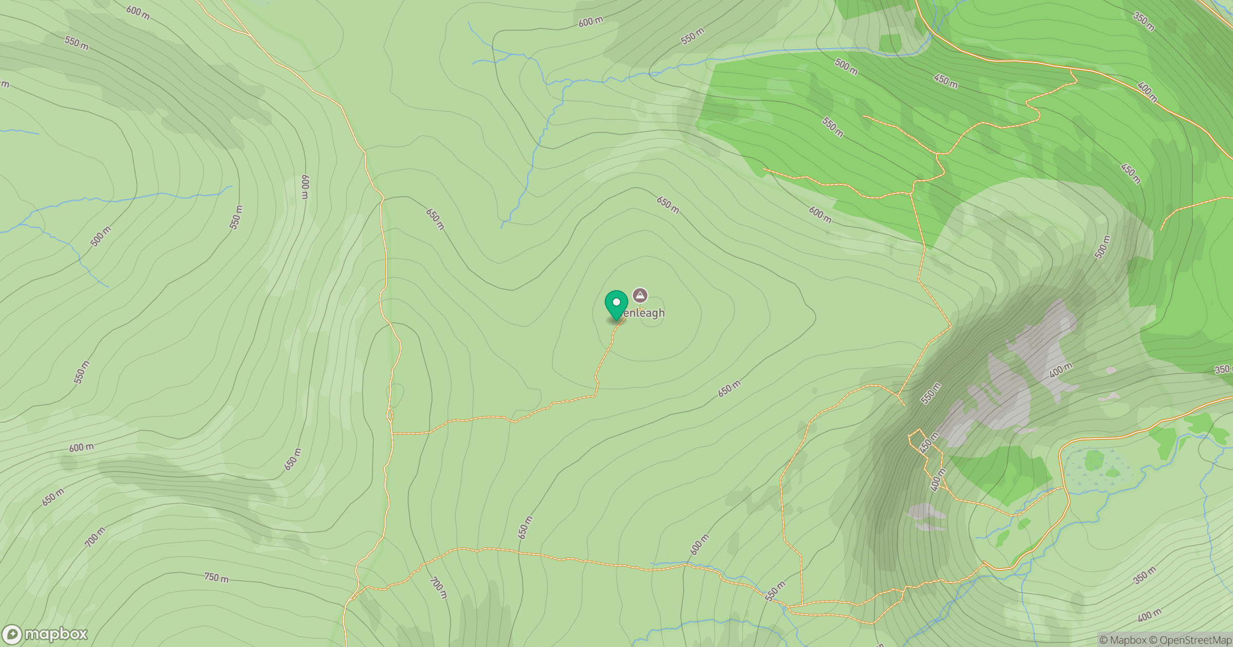 Benleagh [Binn Liath] location map