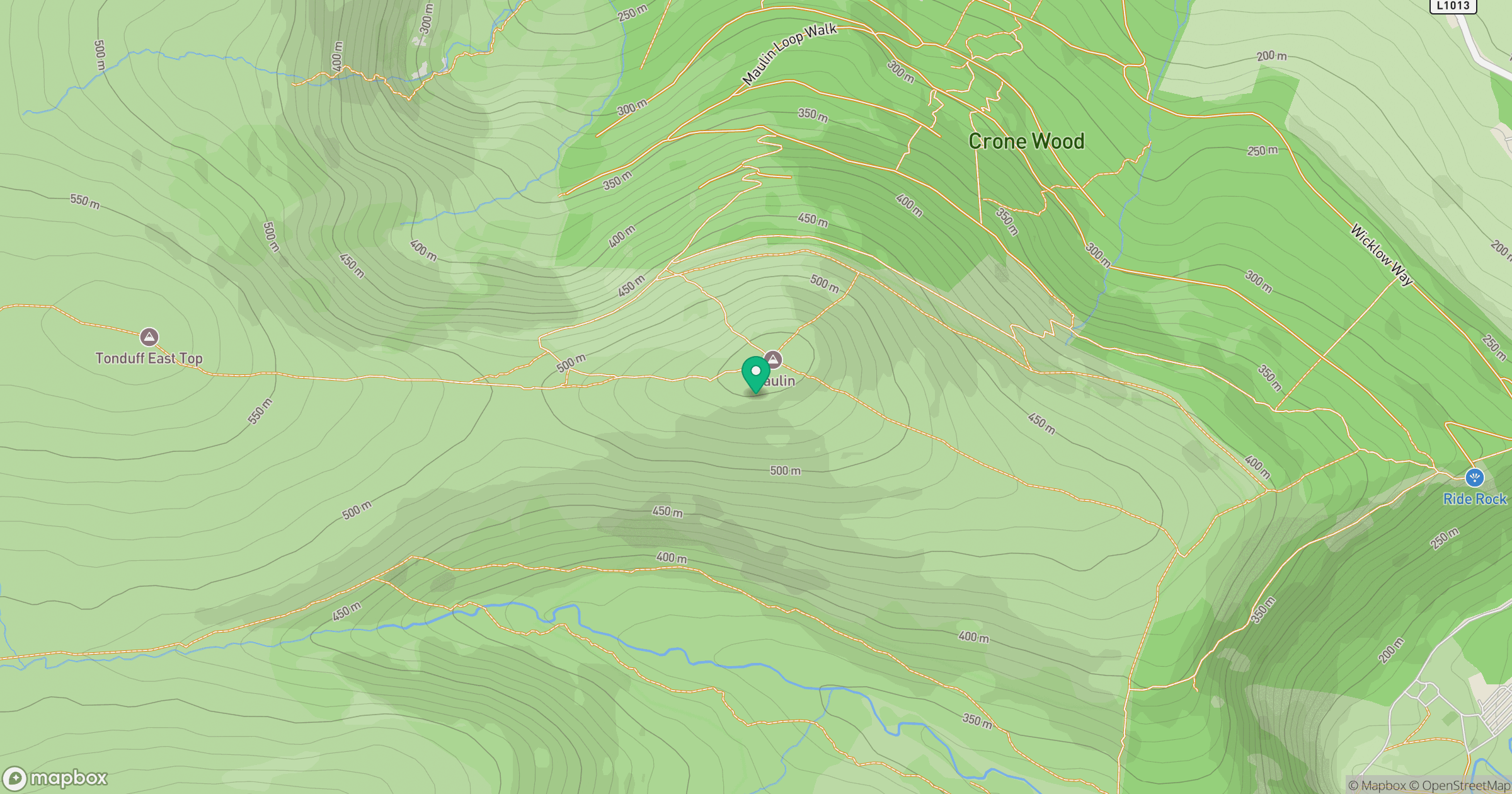Maulin [Malainn] location map