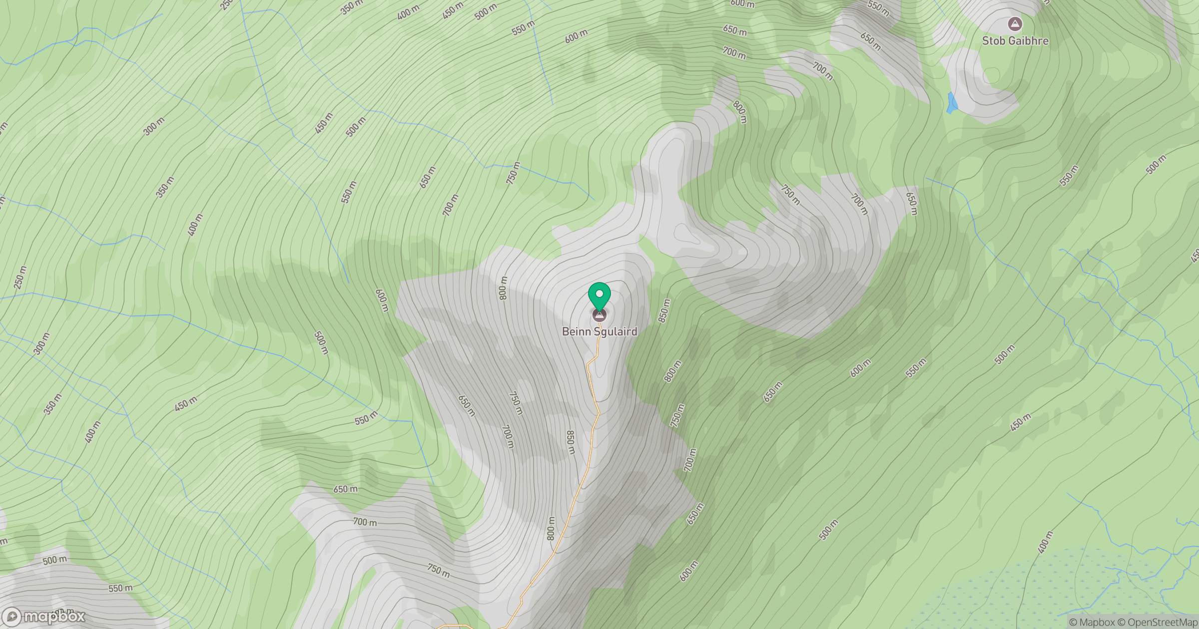 Beinn Sgulaird location map