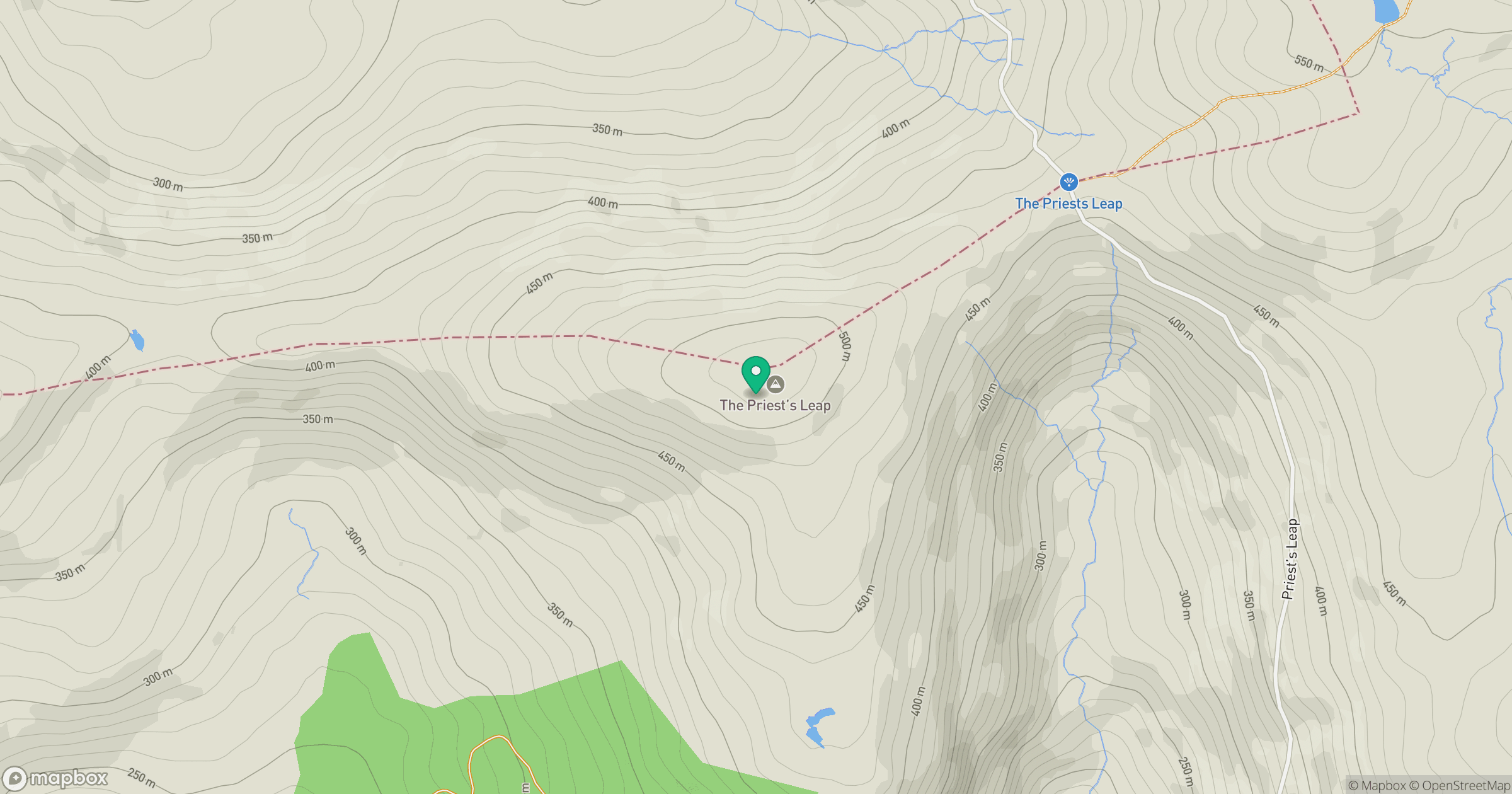 The Priest's Leap [Leim an tSagairt] location map