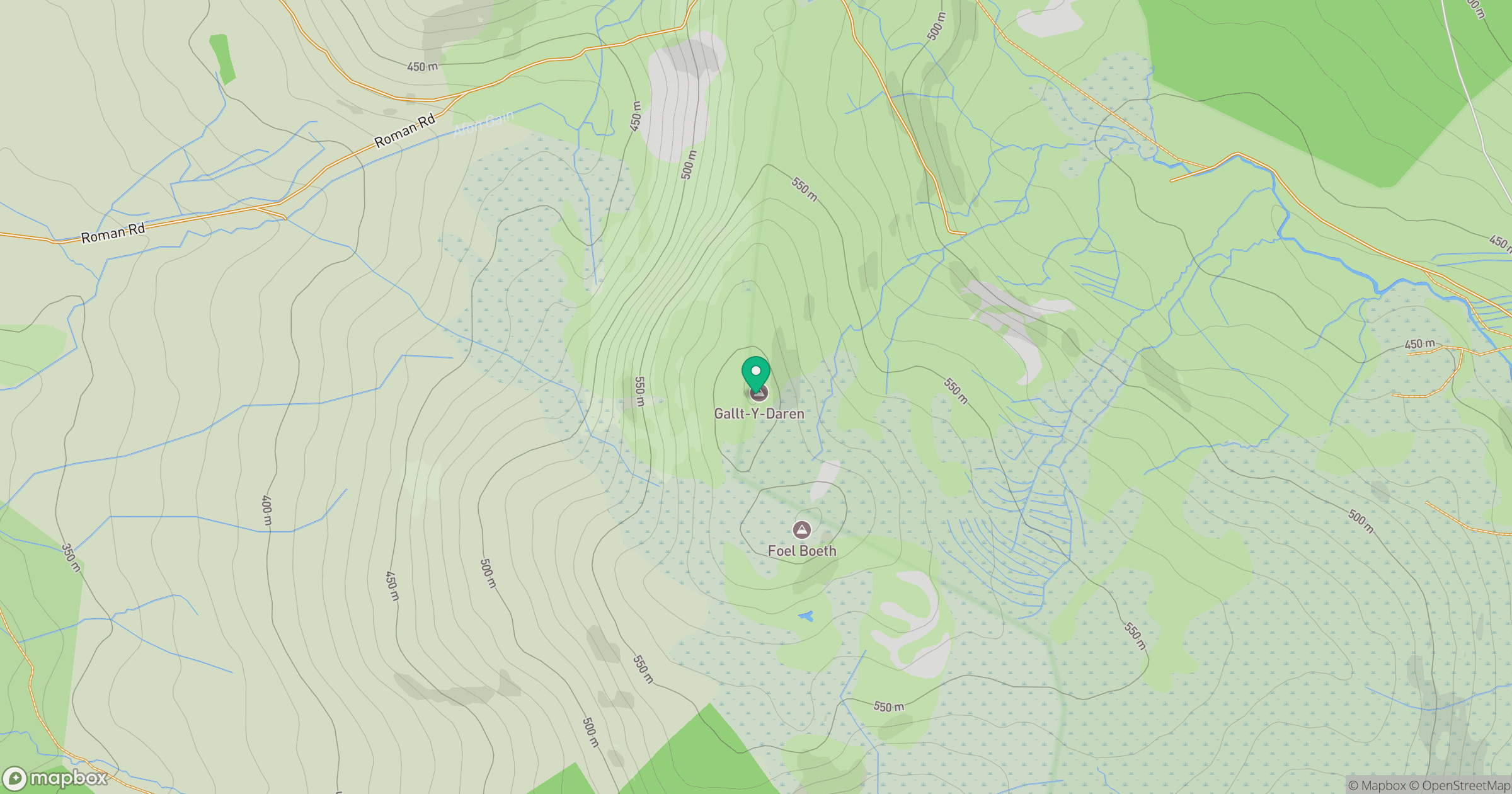 Gallt y Daren location map