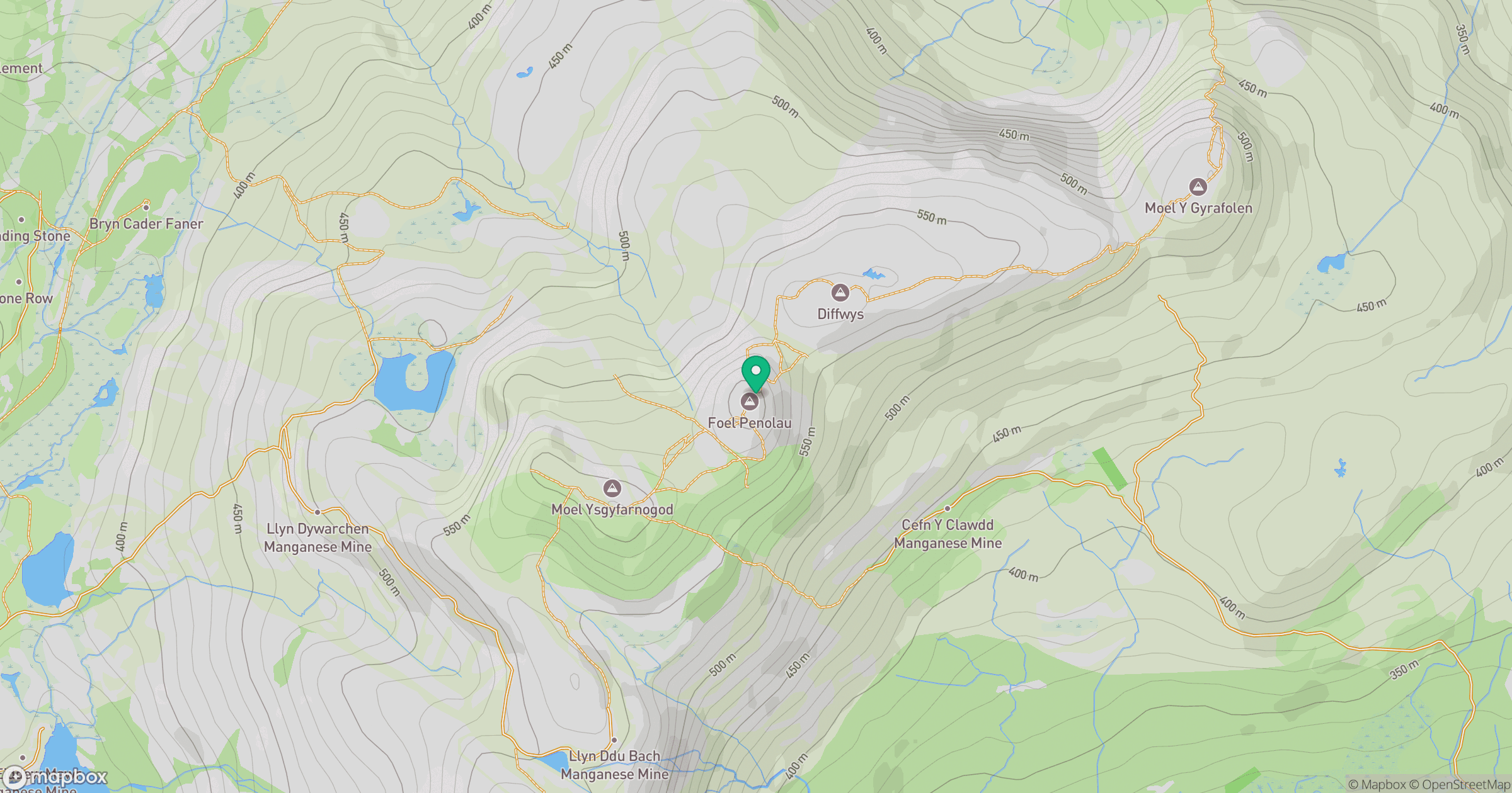 Foel Penolau location map