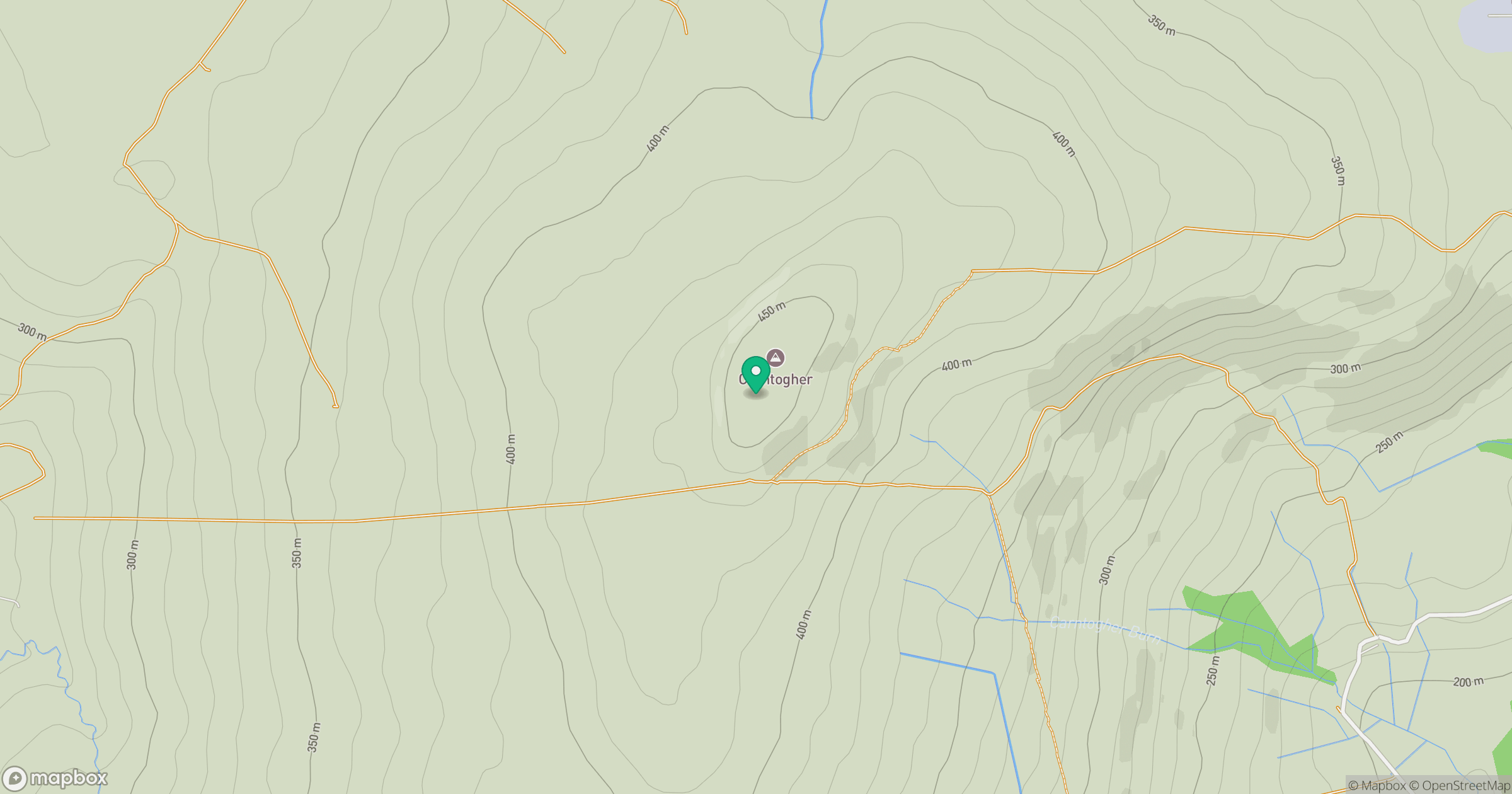 Carntogher location map
