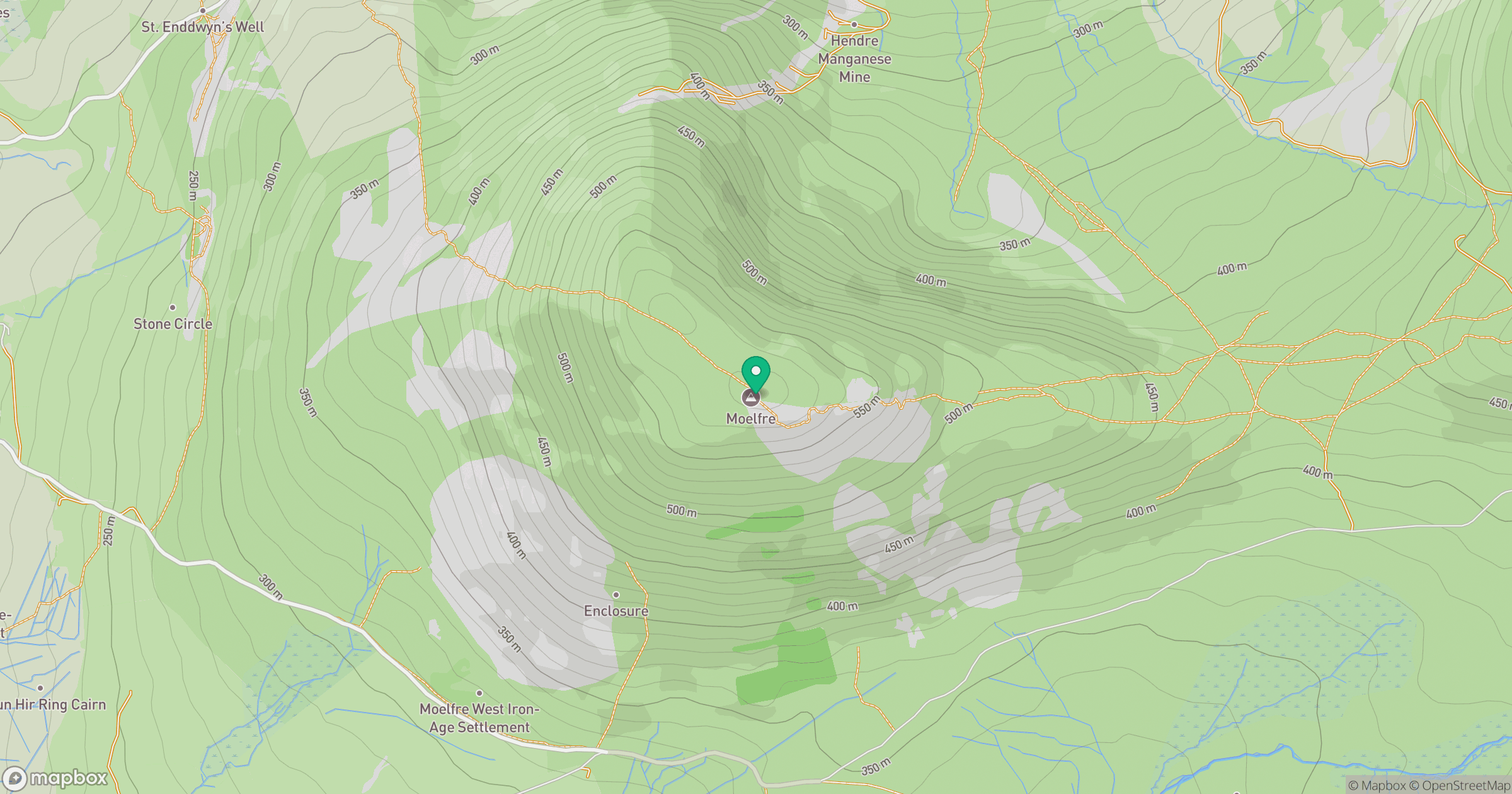 Moelfre location map