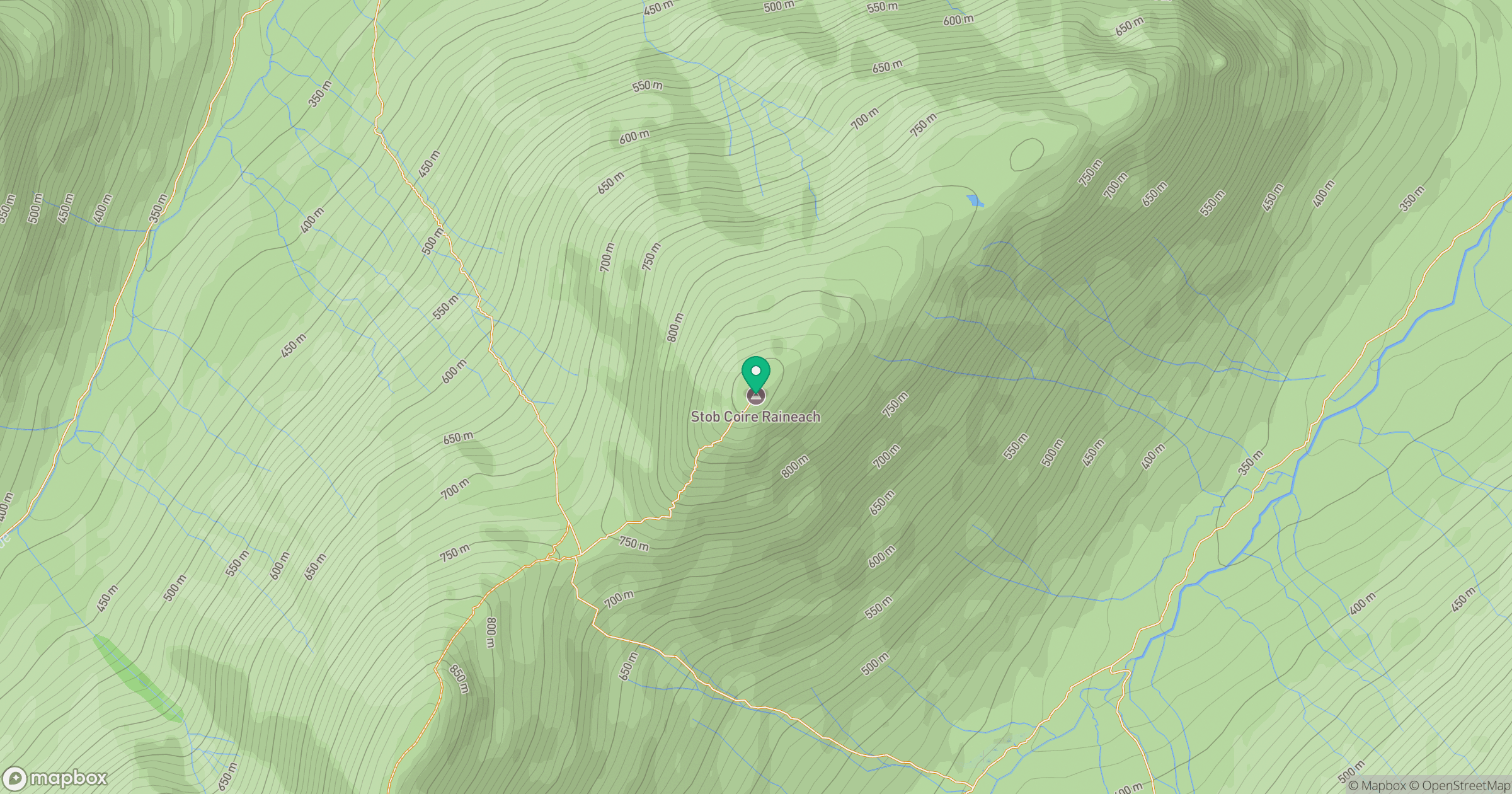 Buachaille Etive Beag - Stob Coire Raineach location map