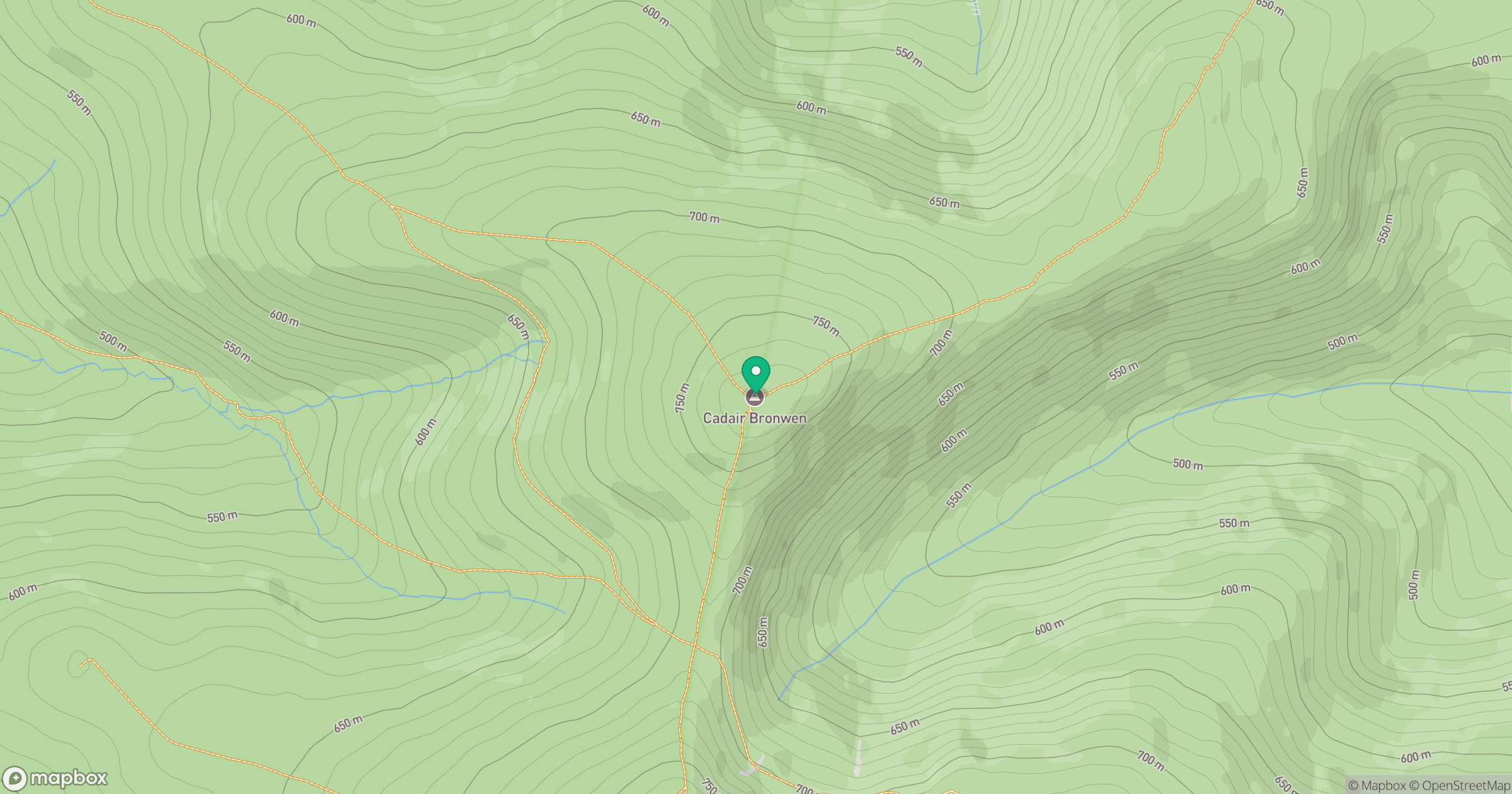 Cadair Bronwen location map