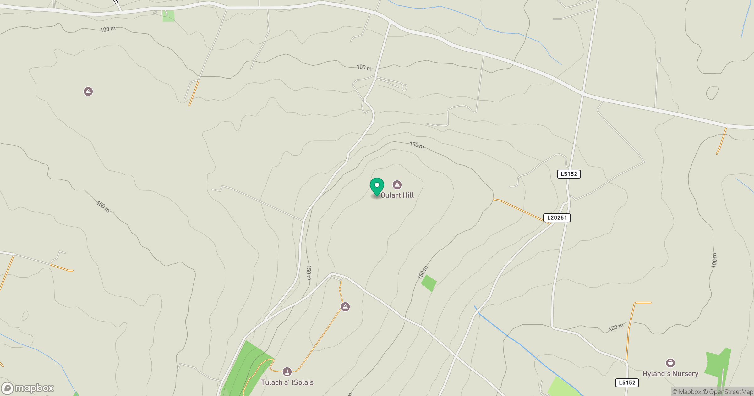 Oulart Hill location map