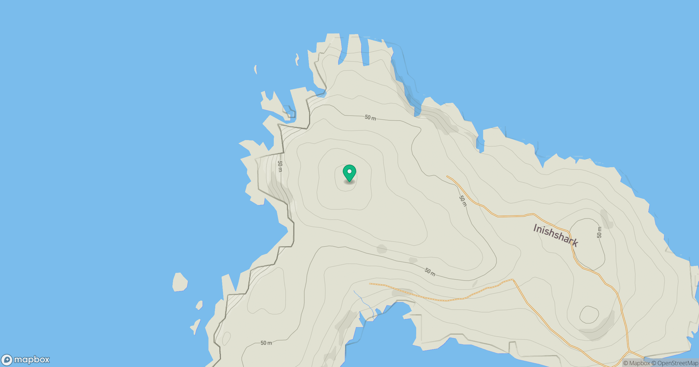 Inishark Island location map
