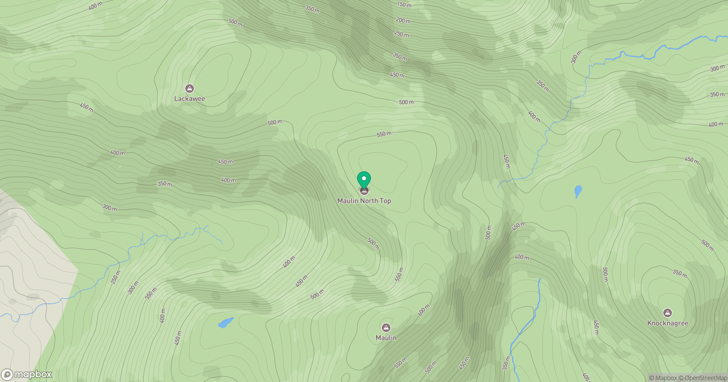Maulin North Top location map