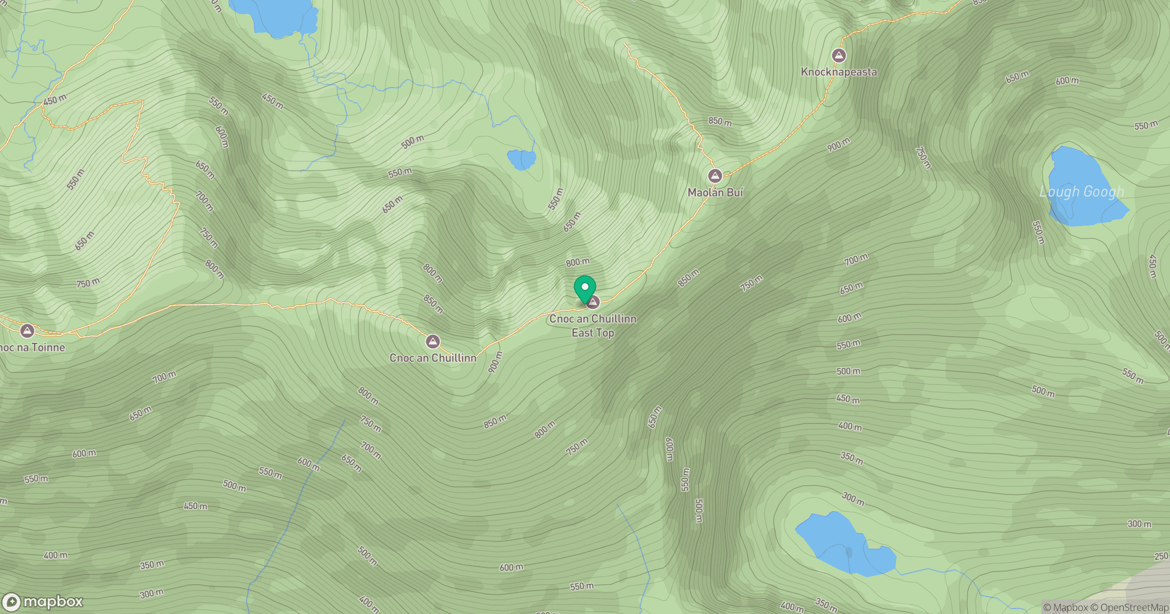 Cnoc an Chuillinn East Top location map